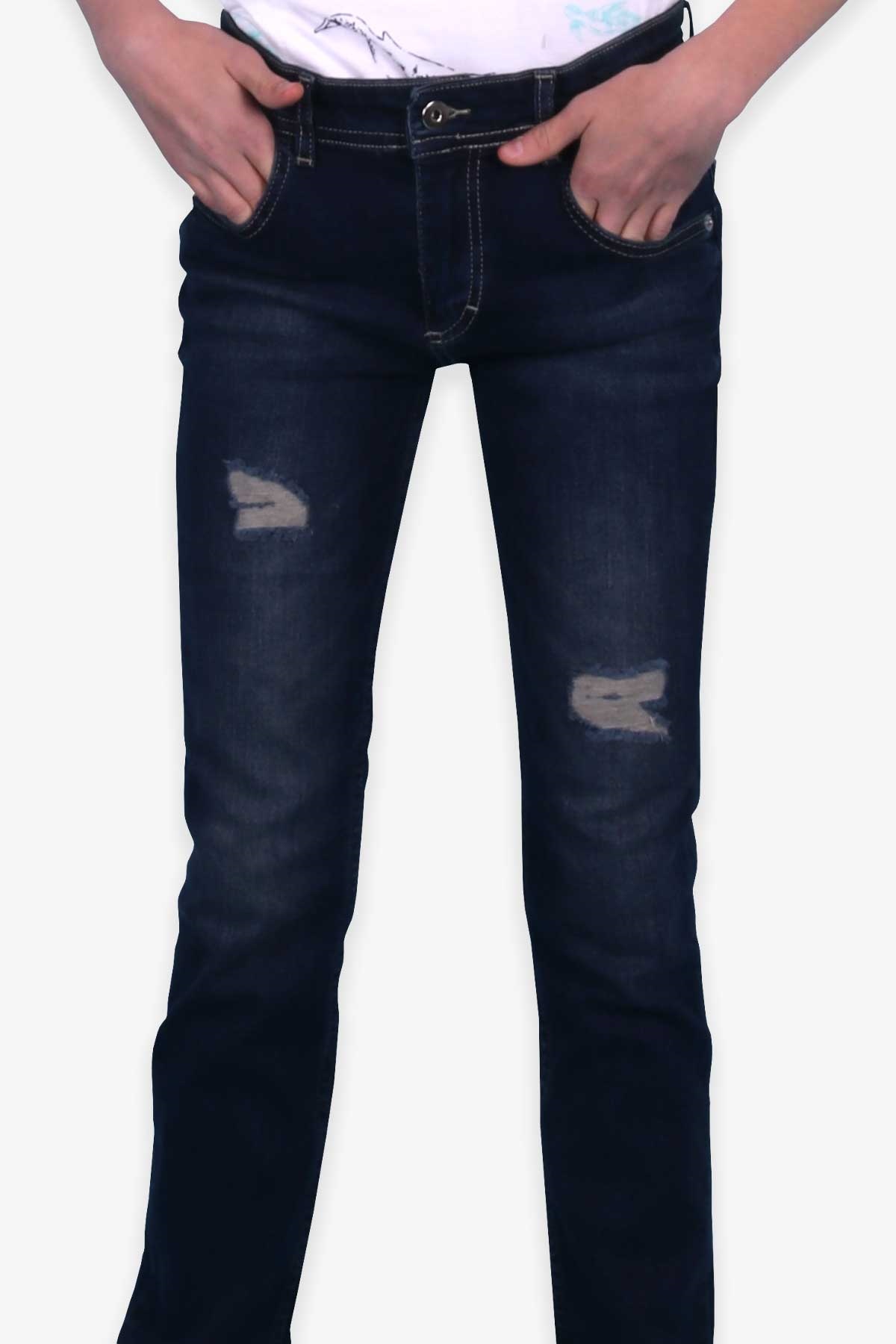 Breeze Erkek Çocuk Kot Pantolon Koyu Mavi (4-12 Yaş)