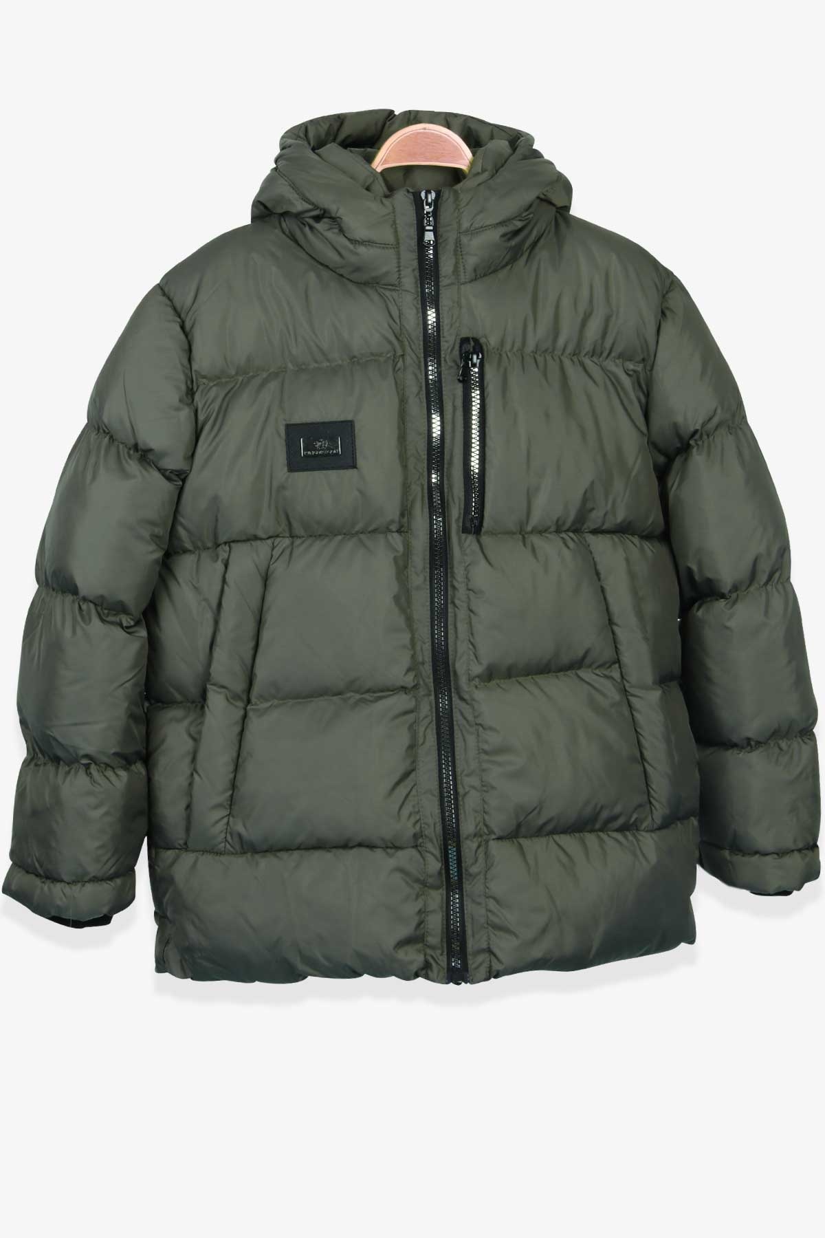 Breeze Erkek Çocuk Mont Fermuarlı Cep Haki Yeşil (9-12 Yaş)