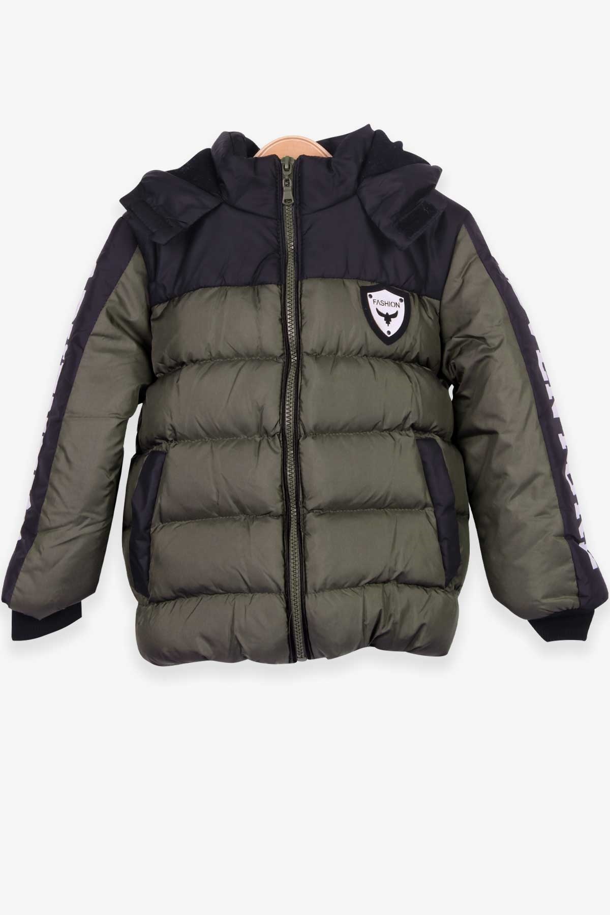 Breeze Erkek Çocuk Mont Kapüşonlu Haki Yeşil (3-6 Yaş)
