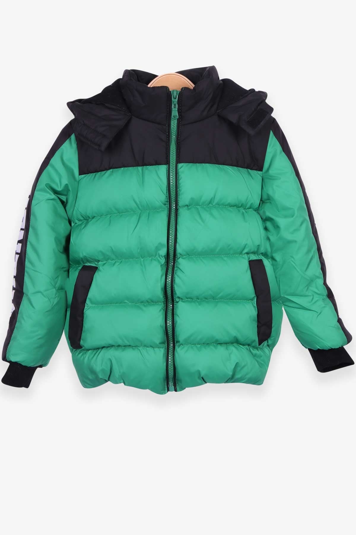 Breeze Erkek Çocuk Mont Kapüşonlu Yeşil (3-6 Yaş)