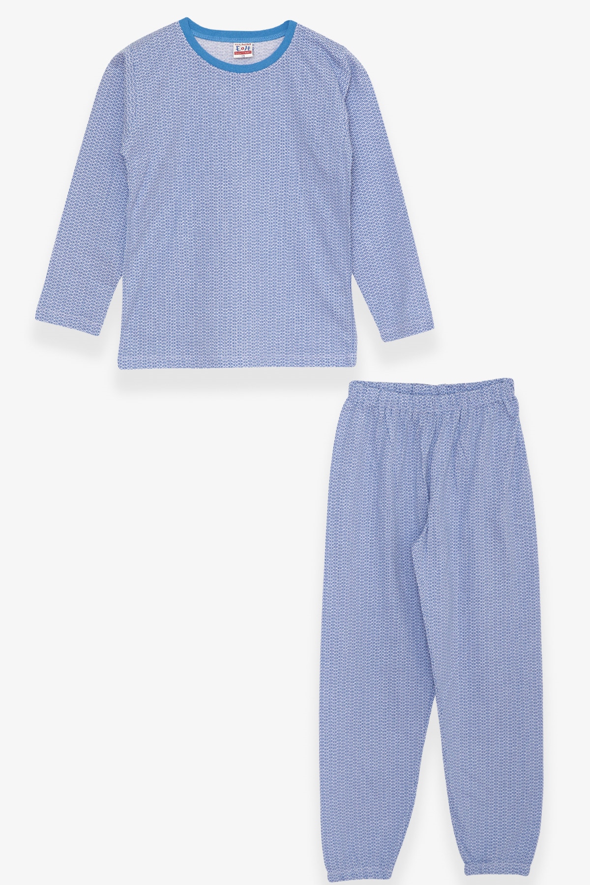 Breeze Erkek Çocuk Pijama Takımı Desenli Açık Mavi (4-8 Yaş)