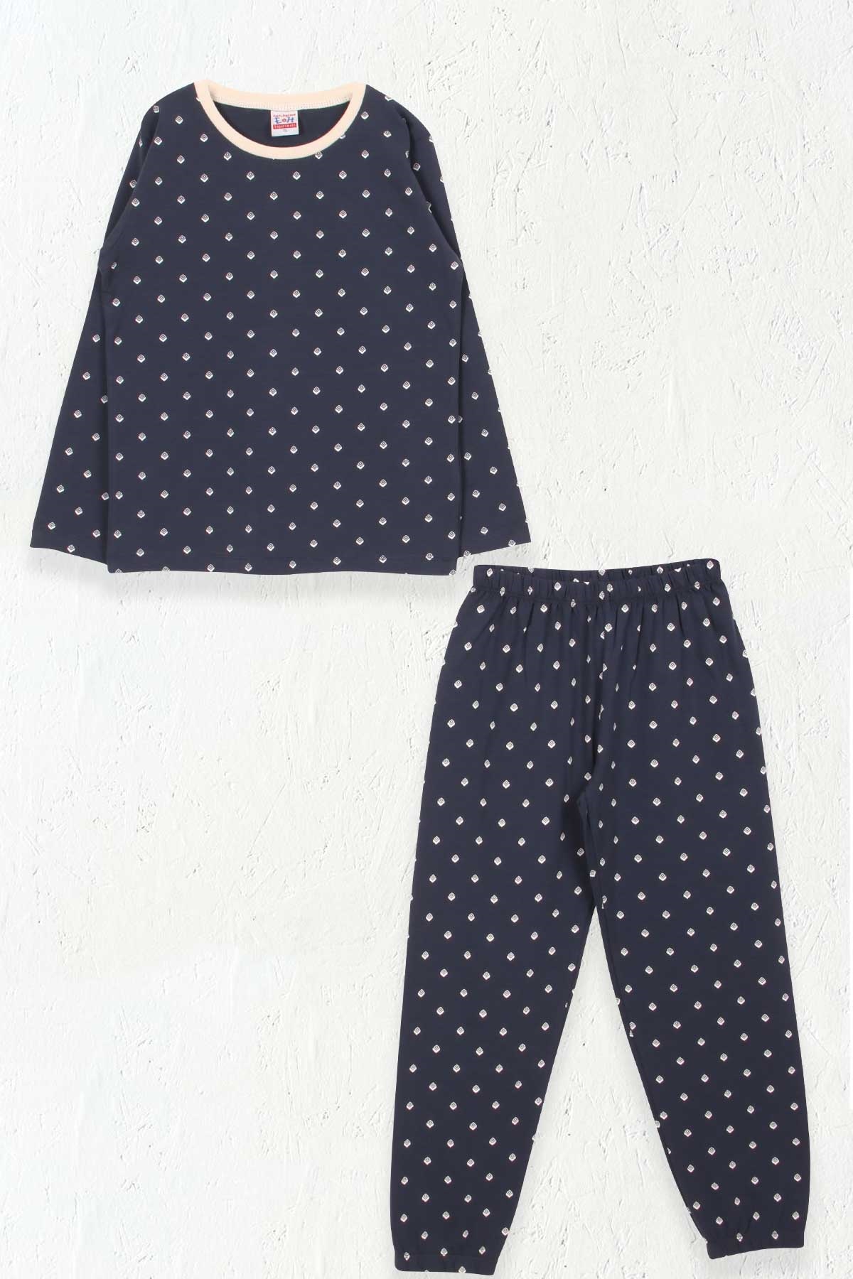 Breeze Erkek Çocuk Pijama Takımı Desenli Füme (9-12 Yaş)