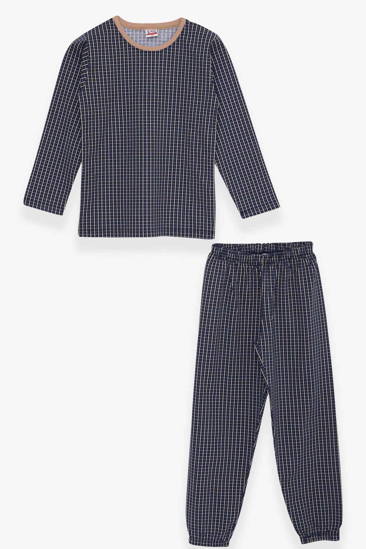 Breeze Erkek Çocuk Pijama Takımı Desenli Lacivert (4-8 Yaş)