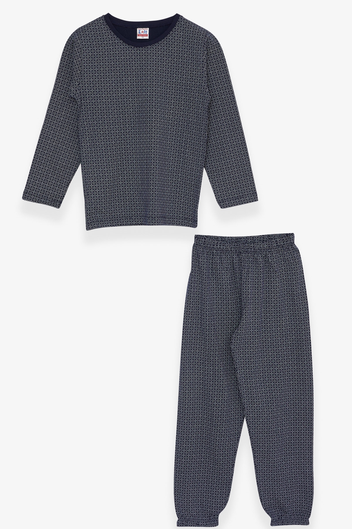 Breeze Erkek Çocuk Pijama Takımı Desenli Lacivert (4-8 Yaş)