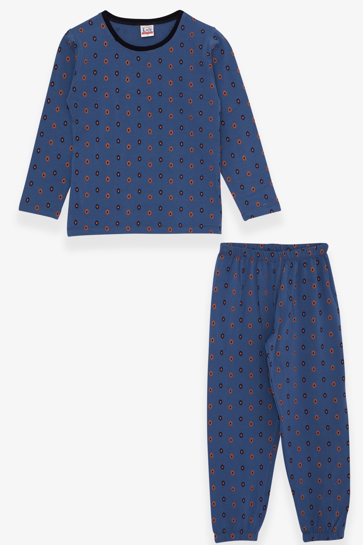 Breeze Erkek Çocuk Pijama Takımı Desenli İndigo (4-8 Yaş)