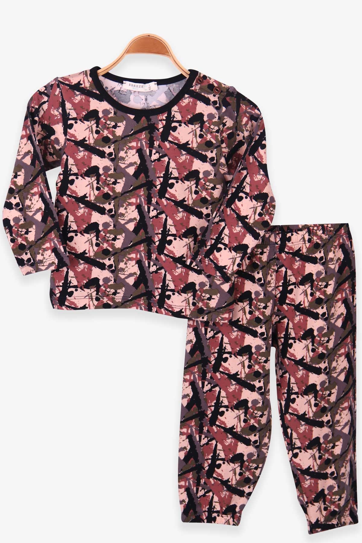 Breeze Erkek Çocuk Pijama Takımı Desenli Karışık Renk (2-6 Yaş)