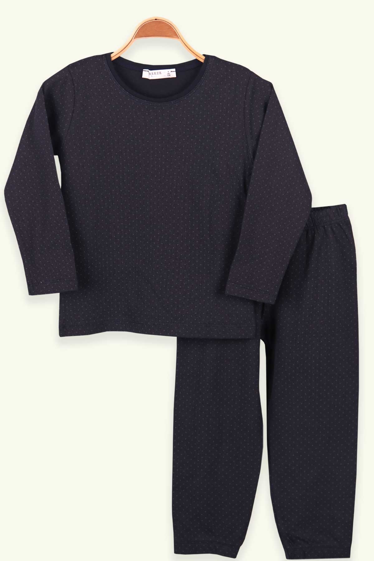 Breeze Erkek Çocuk Pijama Takımı Desenli Antrasit (4-8 Yaş)