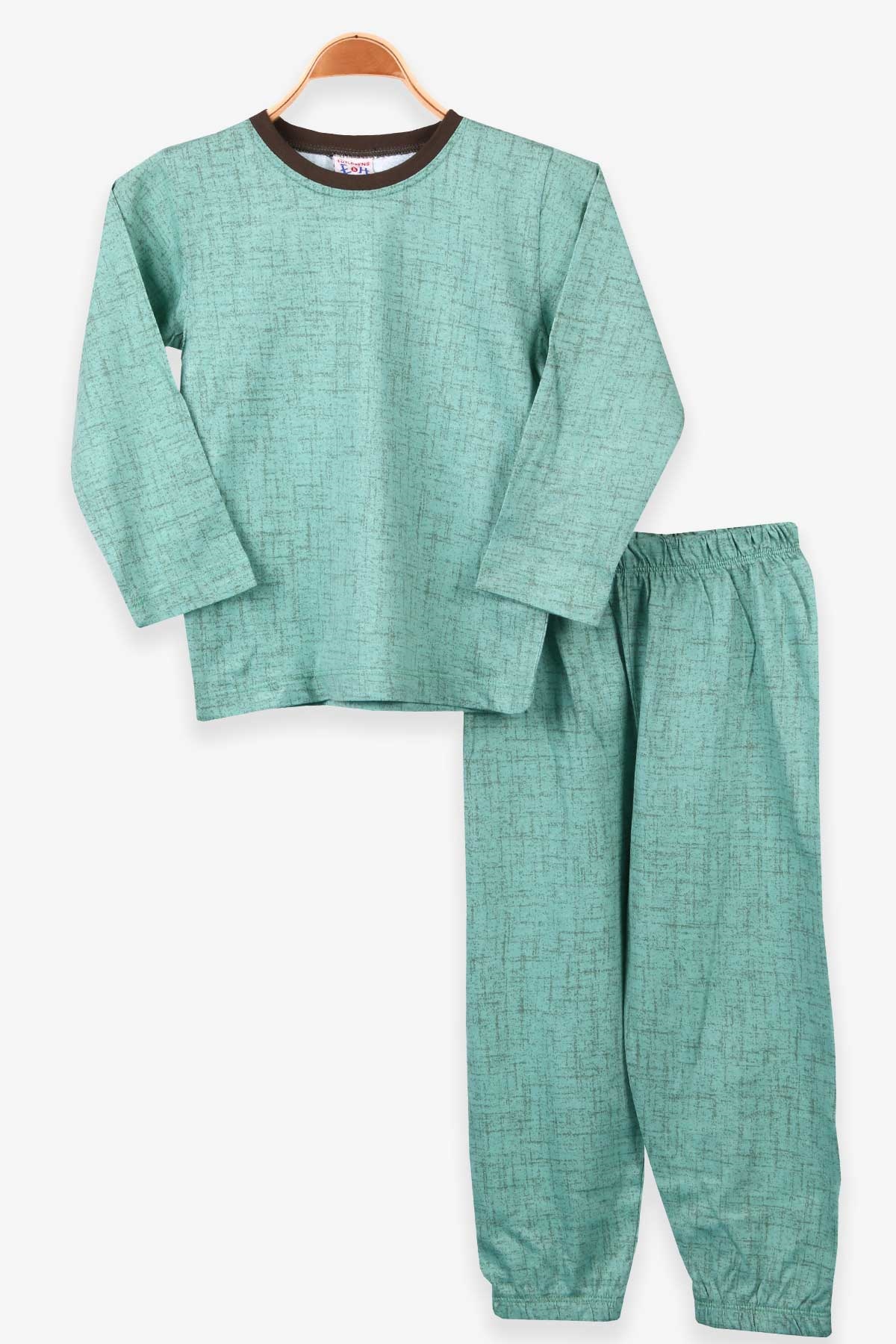 Breeze Erkek Çocuk Pijama Takımı Desenli Yeşil (4-8 Yaş)