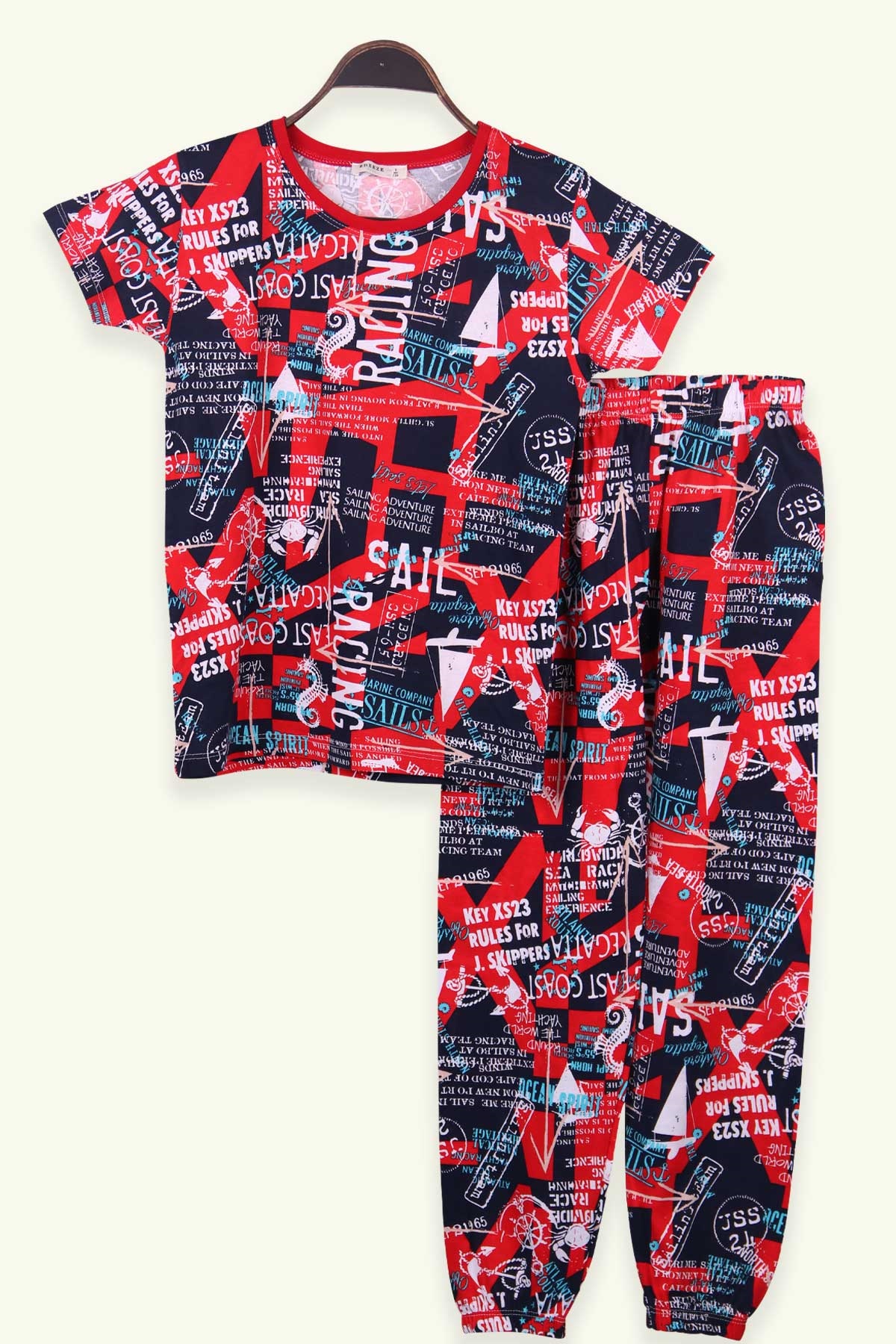 Breeze Erkek Çocuk Pijama Takımı Desenli Karışık Renk (9-14 Yaş)