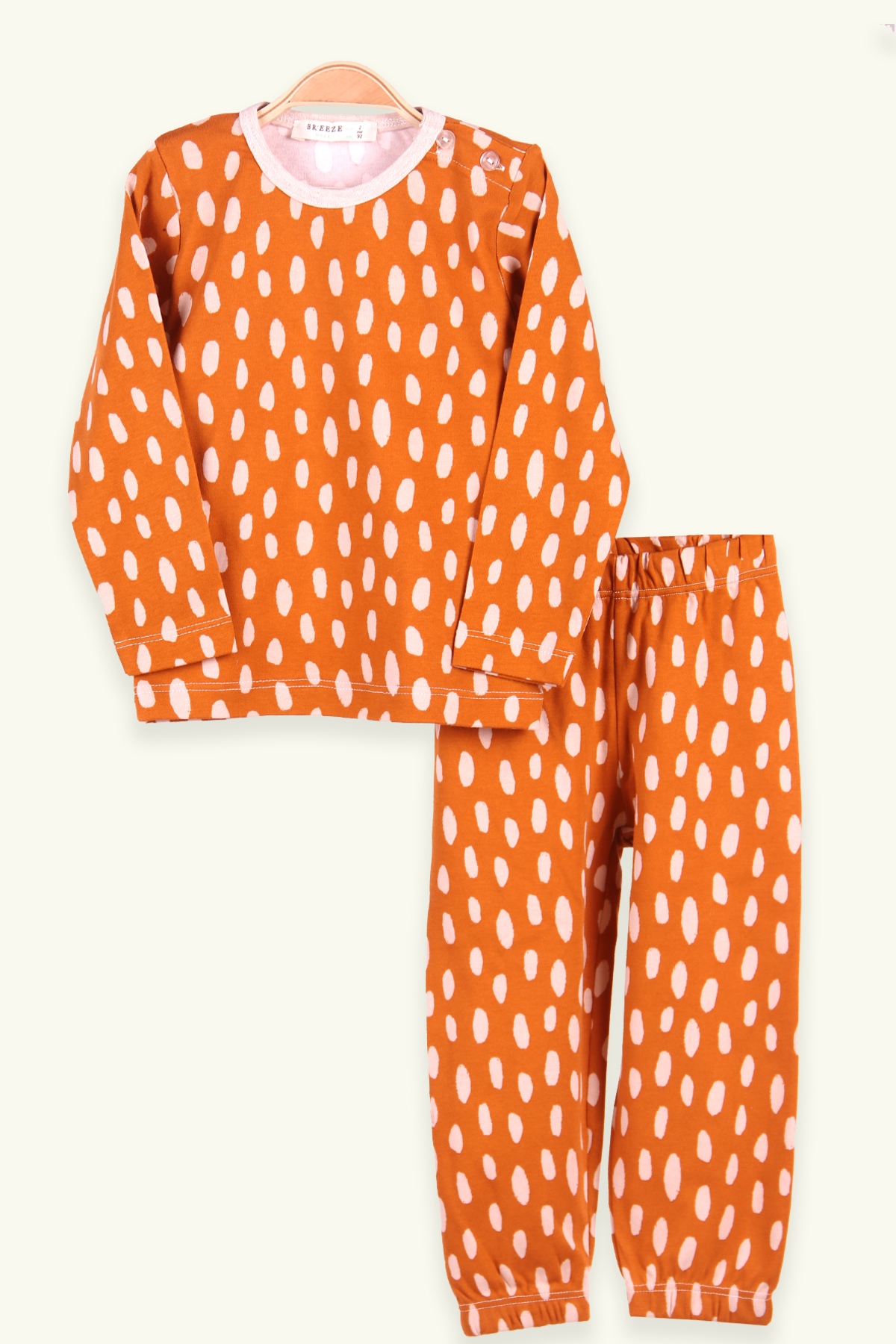 Breeze Erkek Çocuk Pijama Takımı Desenli Turuncu (2-6 Yaş)