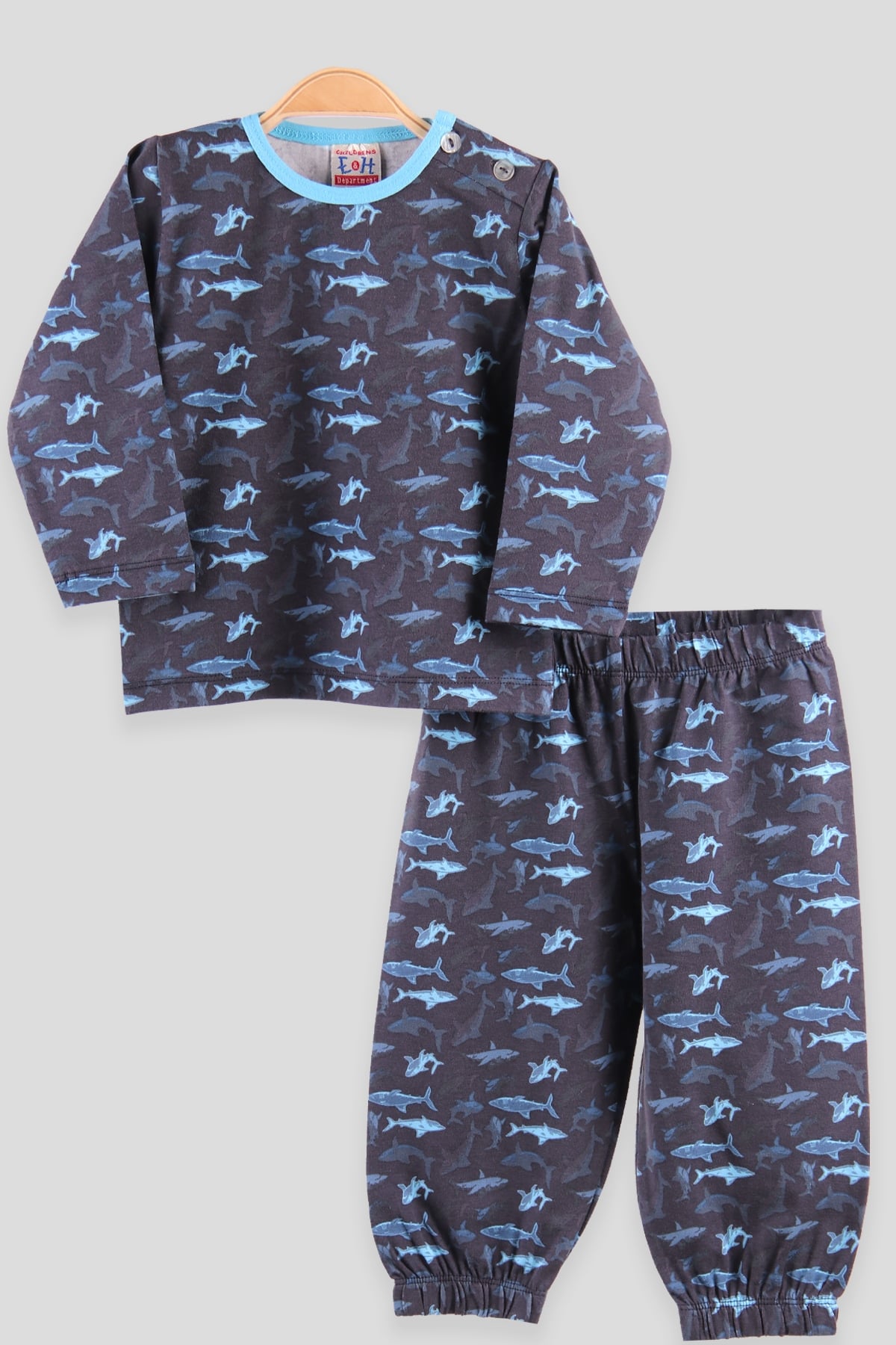 Breeze Erkek Çocuk Pijama Takımı Desenli Turkuaz (1-4 Yaş)