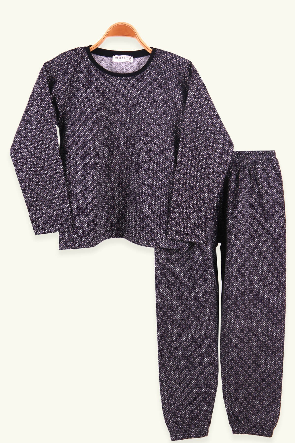 Breeze Erkek Çocuk Pijama Takımı Desenli Antrasit (6-10 Yaş)