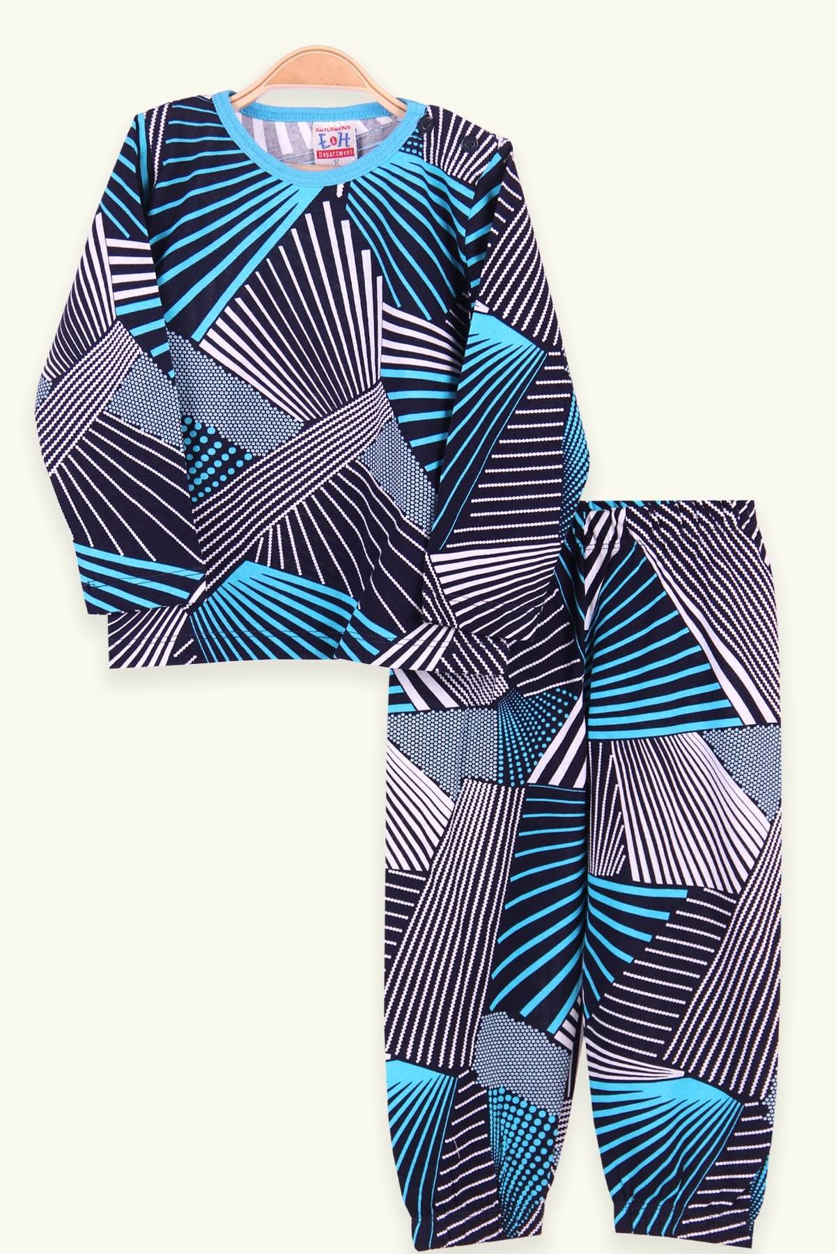 Breeze Erkek Çocuk Pijama Takımı Desenli Mavi (2-6 Yaş)