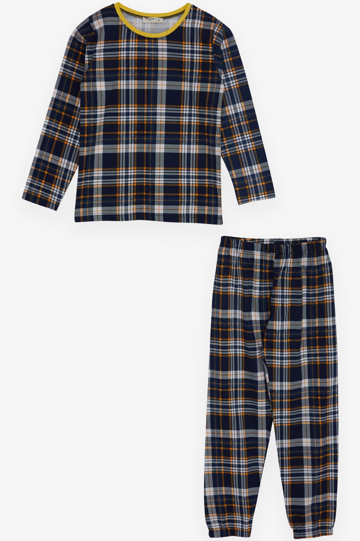 Breeze Erkek Çocuk Pijama Takımı Ekose Desenli Karışık Renk (4-8 Yaş)
