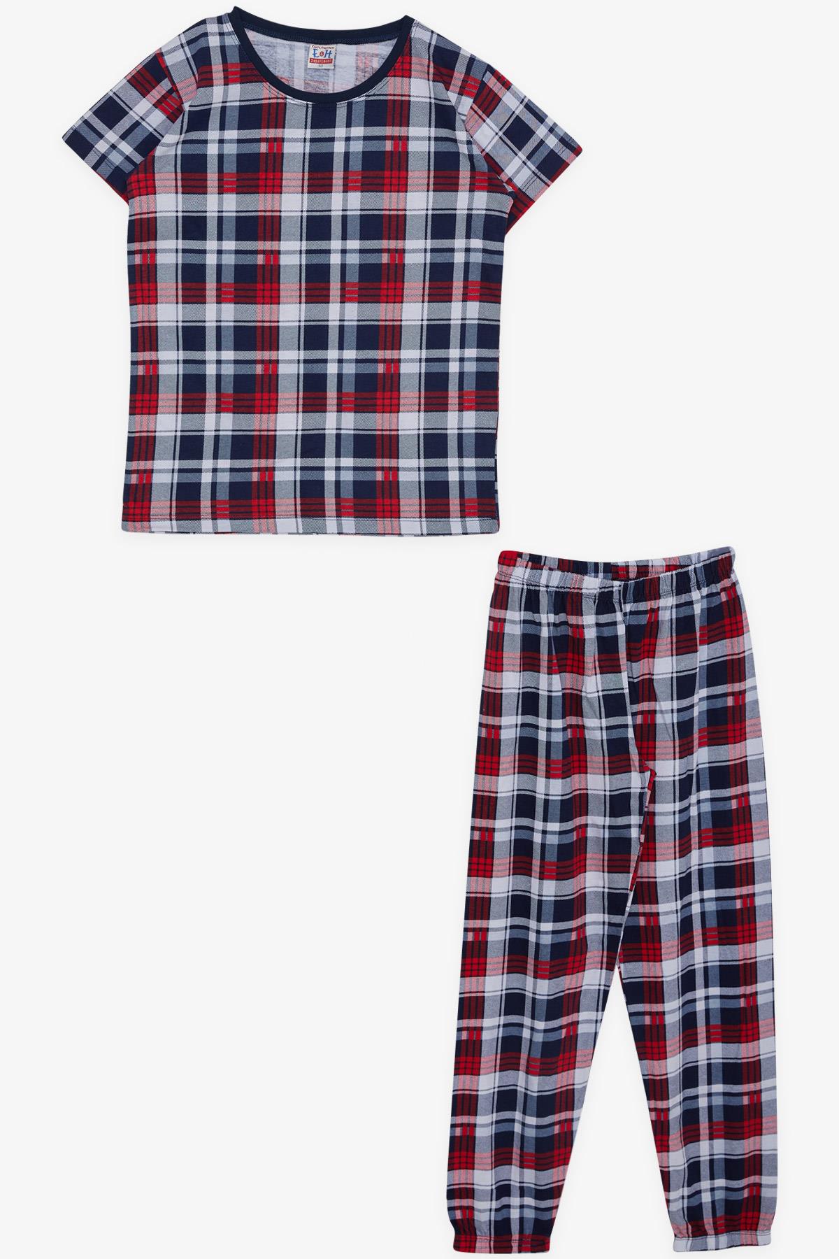 Breeze Erkek Çocuk Pijama Takımı Ekose Desenli Karışık Renk (9-14 Yaş)