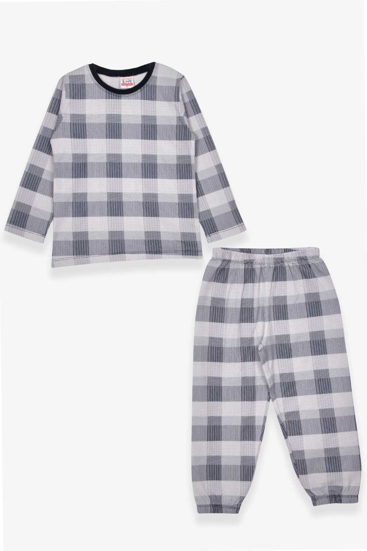 Breeze Erkek Çocuk Pijama Takımı Ekose Desenli Karışık Renk (4-8 Yaş)