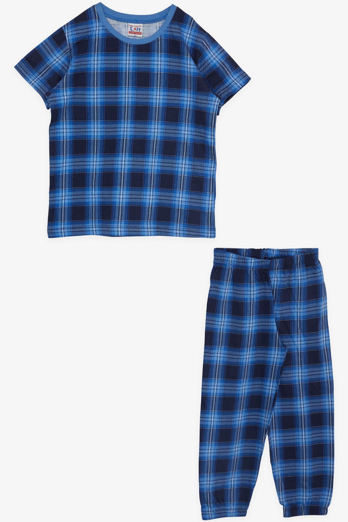 Breeze Erkek Çocuk Pijama Takımı Ekose Desenli Karışık Renk (4-8 Yaş)