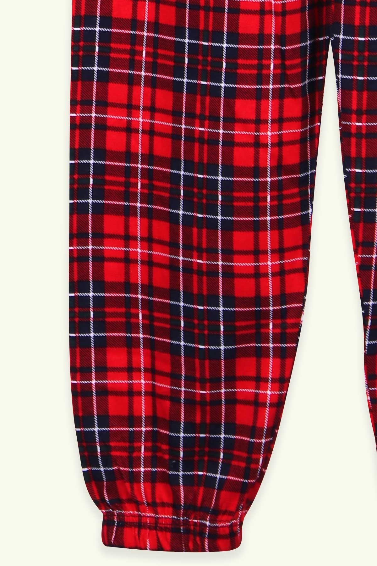 Erkek Çocuk Pijama Takımı Ekoseli Kırmızı 11 Yaş - Yumuşak Kumaş | Breeze