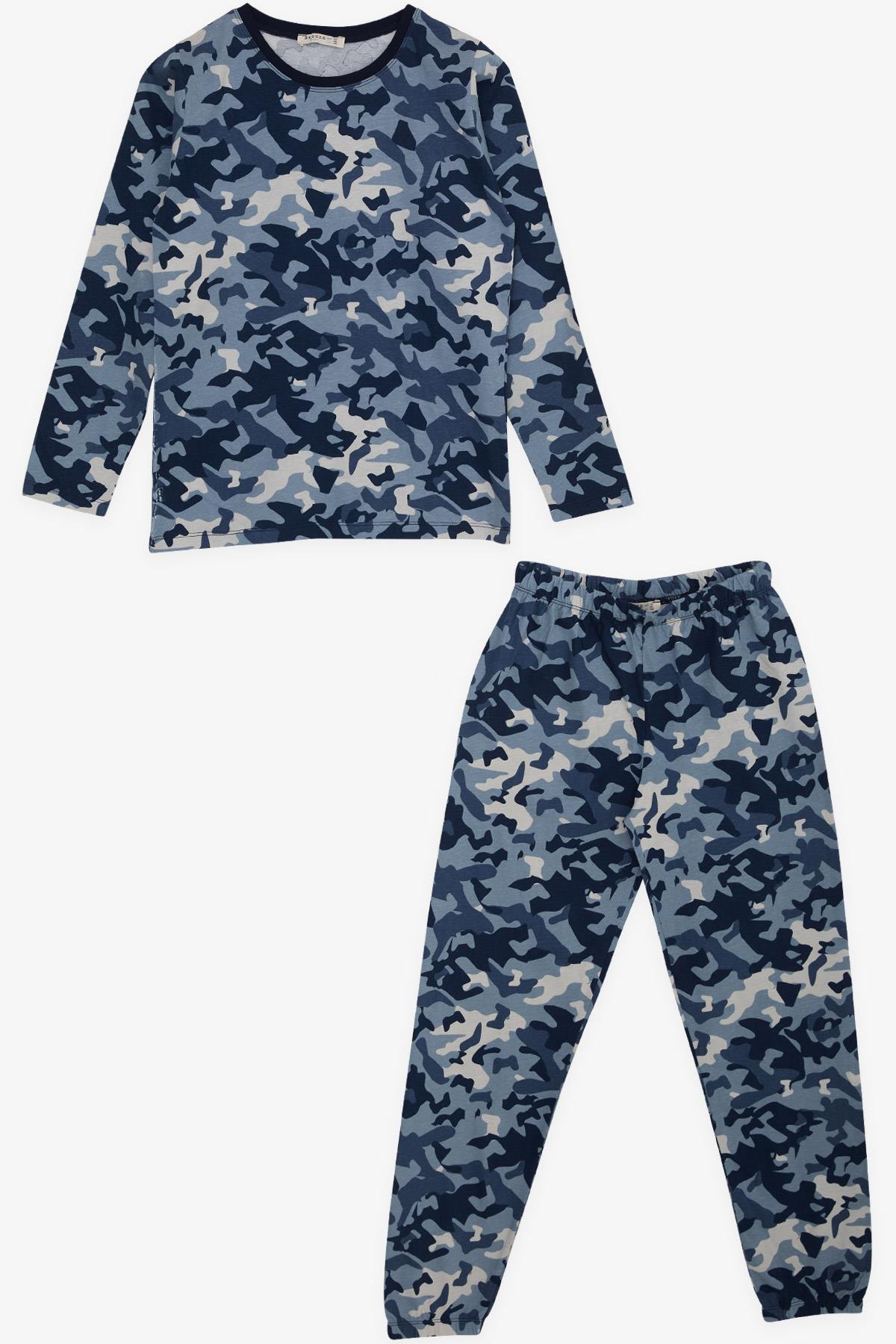 Breeze Erkek Çocuk Pijama Takımı Kamuflaj Desenli Karışık Renk (9-12 Yaş)