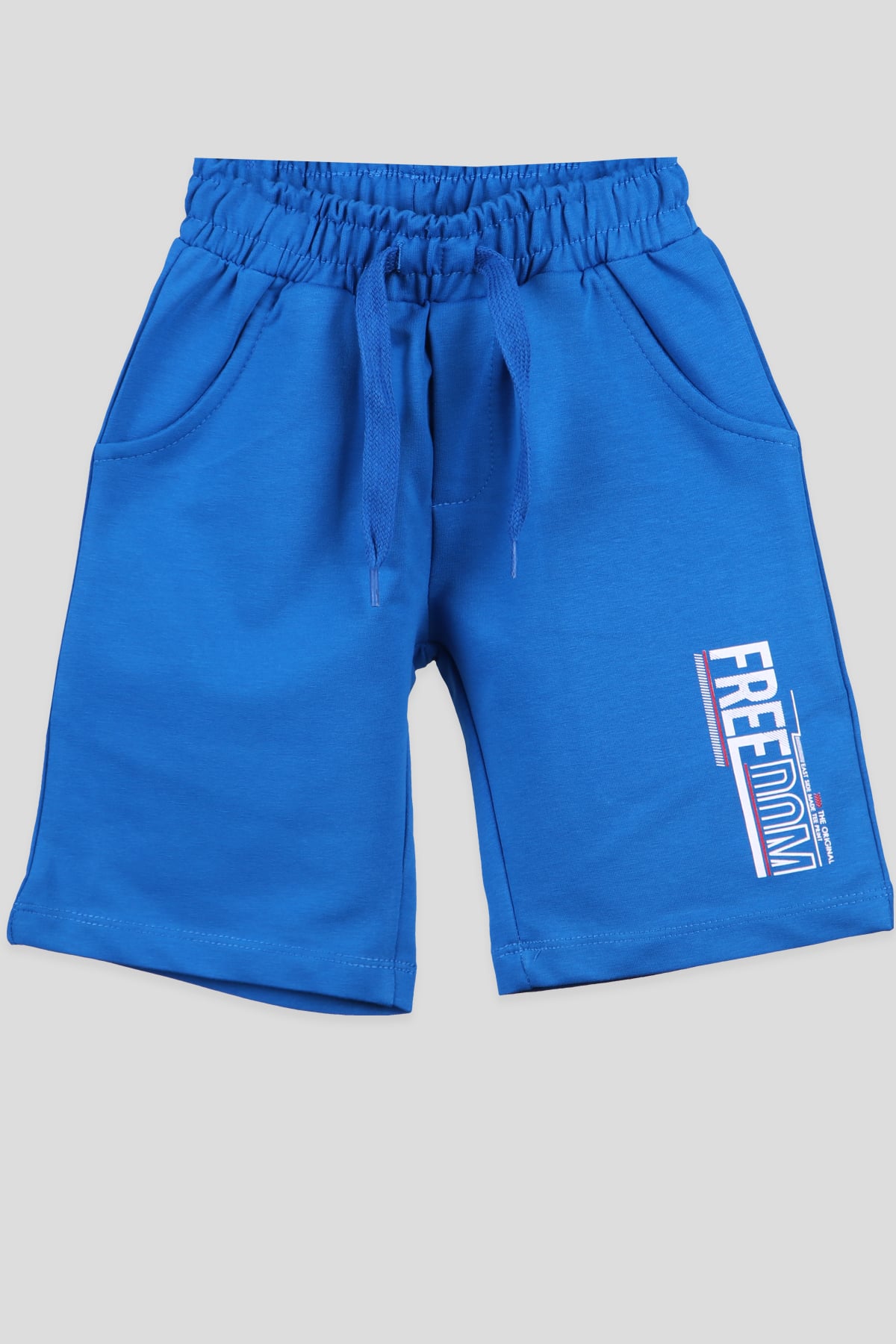 Breeze Erkek Çocuk Şort Freedom Baskılı Mavi (2-14 Yaş)
