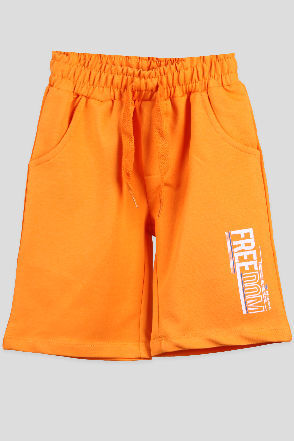 Breeze Erkek Çocuk Şort Freedom Baskılı Turuncu (2-14 Yaş)