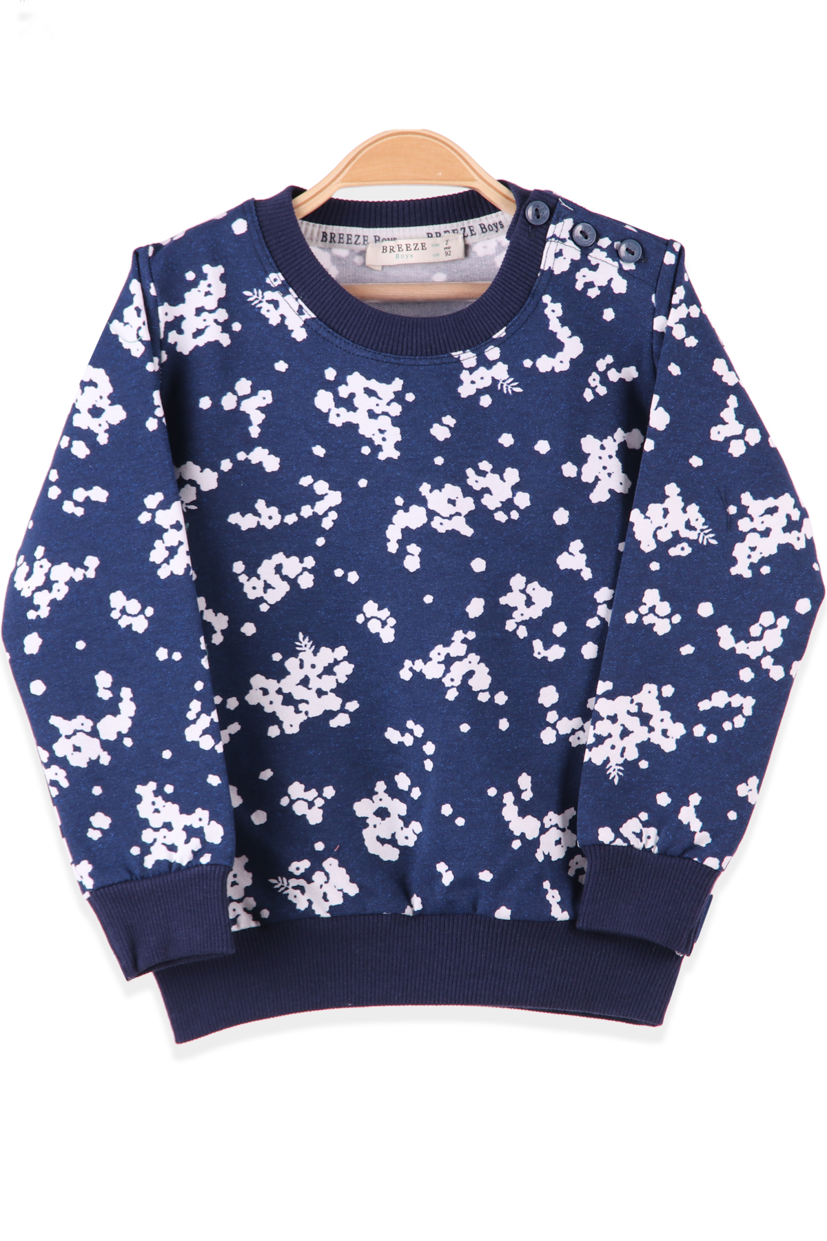 BREEZE Erkek Çocuk Sweat Baskılı Lacivert (2-6 Yaş)