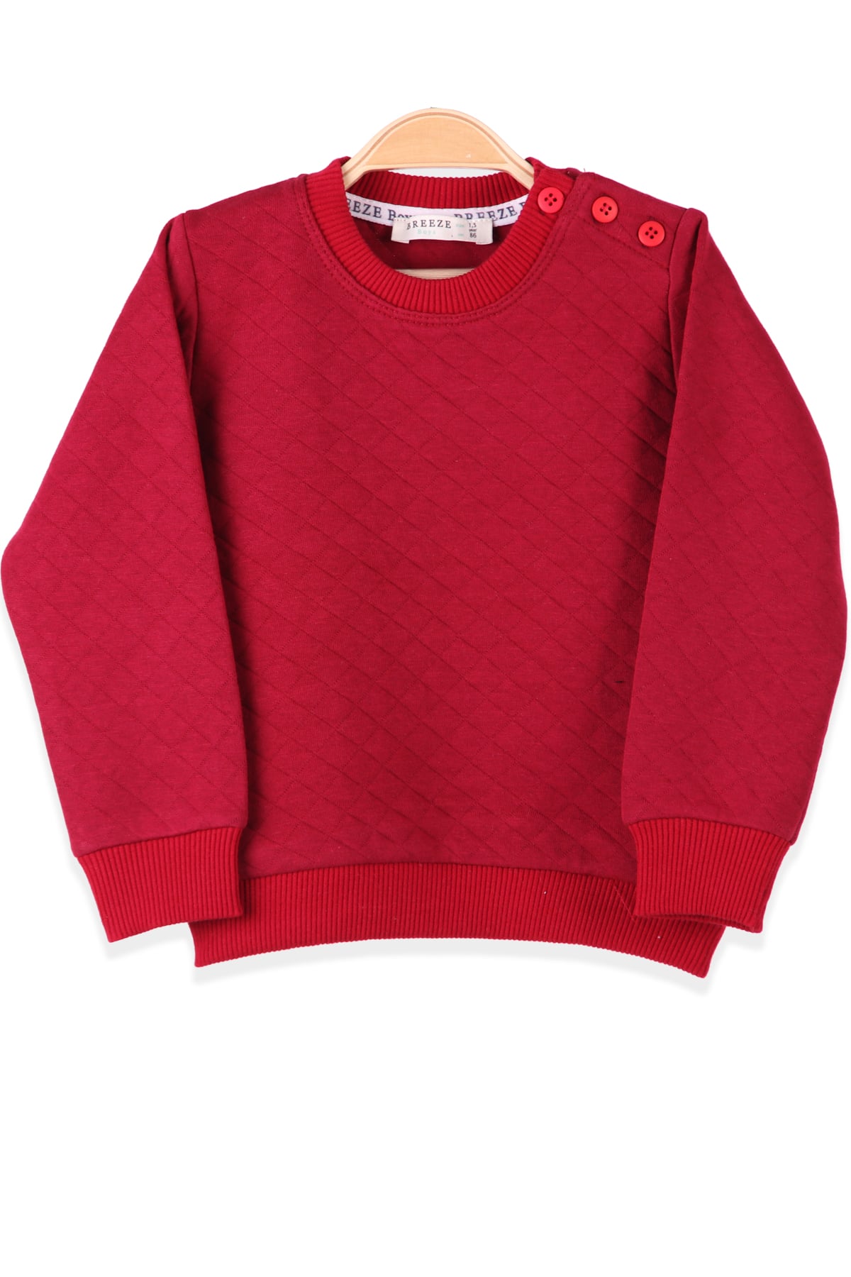 BREEZE Erkek Çocuk Sweat Desenli Bordo (1.5-5 Yaş)