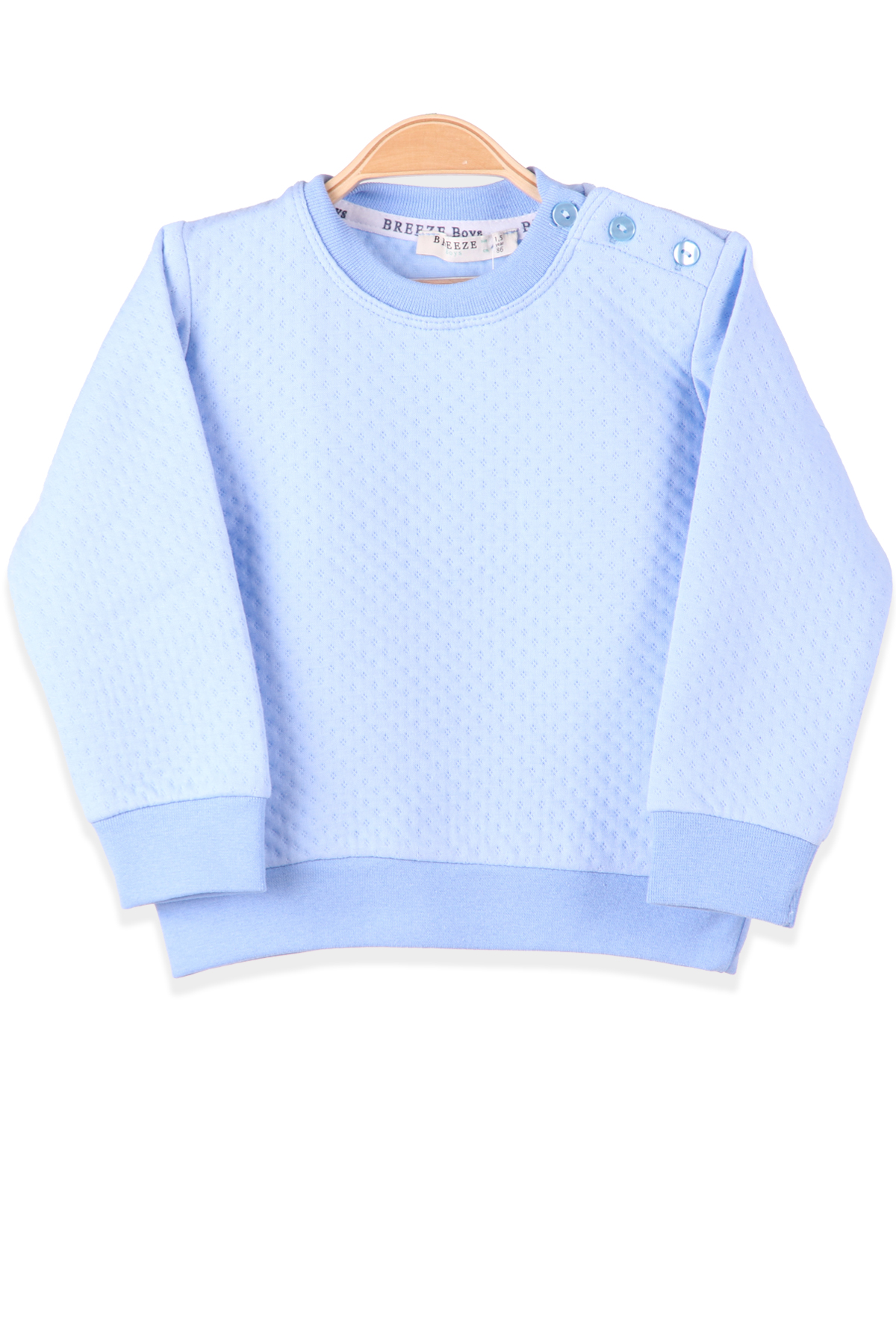 BREEZE Erkek Çocuk Sweat Desenli Mavi  (1.5-5 Yaş)