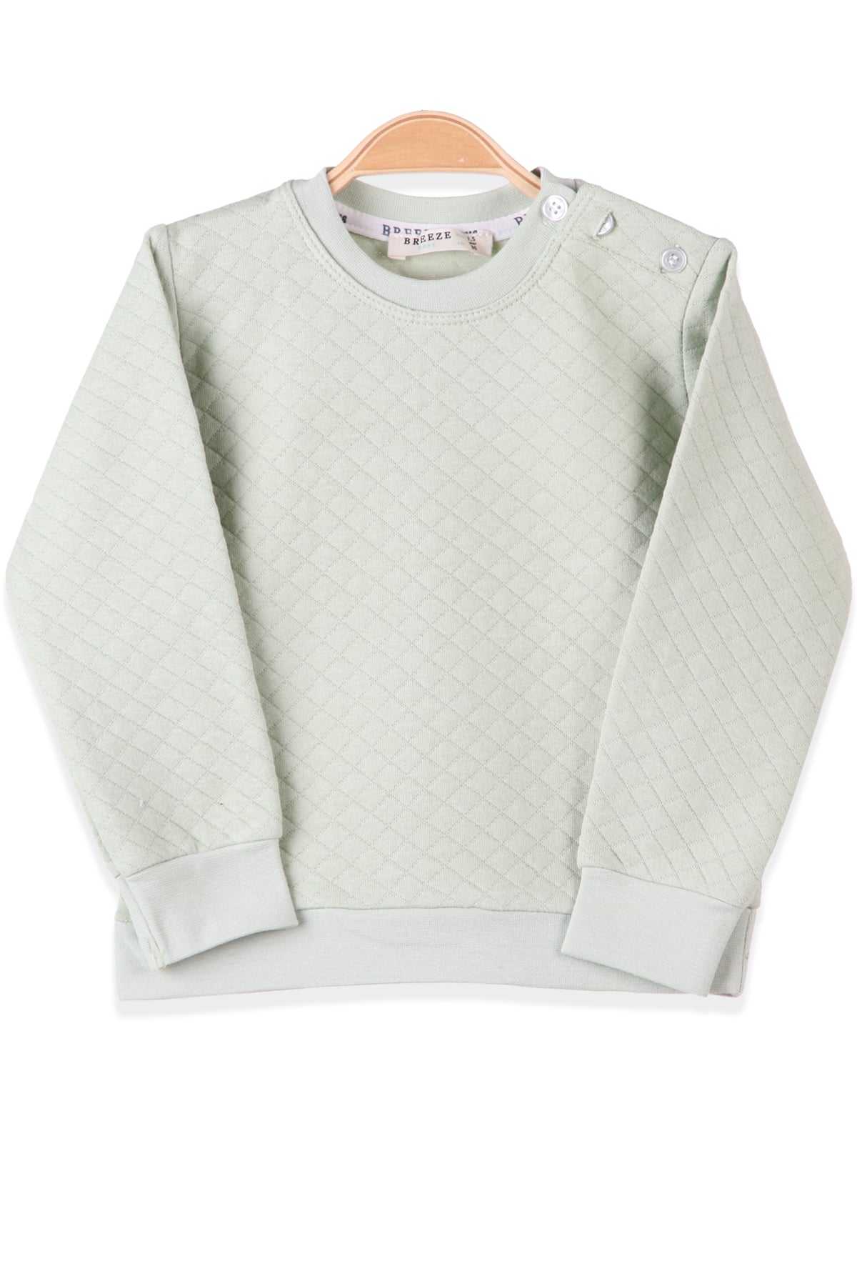 BREEZE Erkek Çocuk Sweat Desenli Yeşil (1.5-5 Yaş)