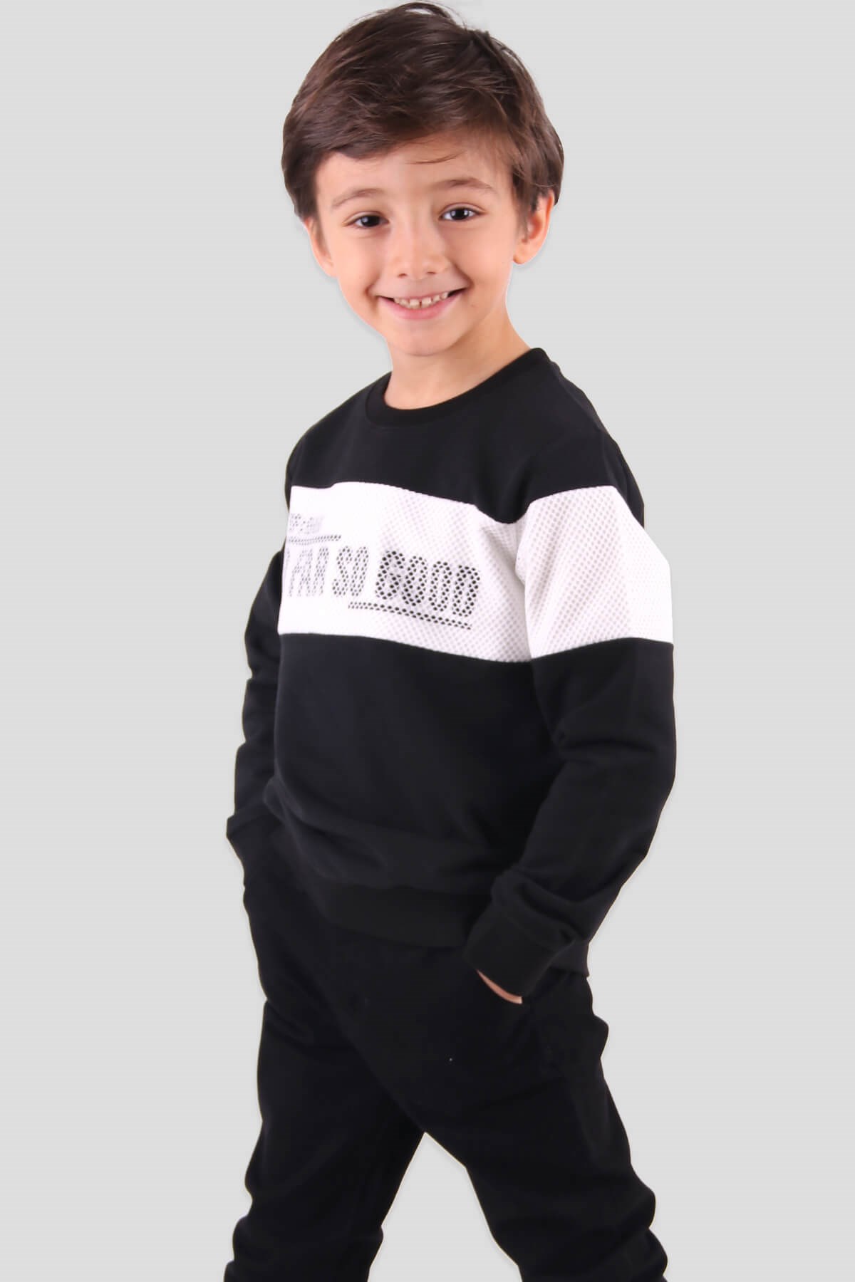 Breeze Erkek Çocuk Sweat Siyah (8-14 Yaş)