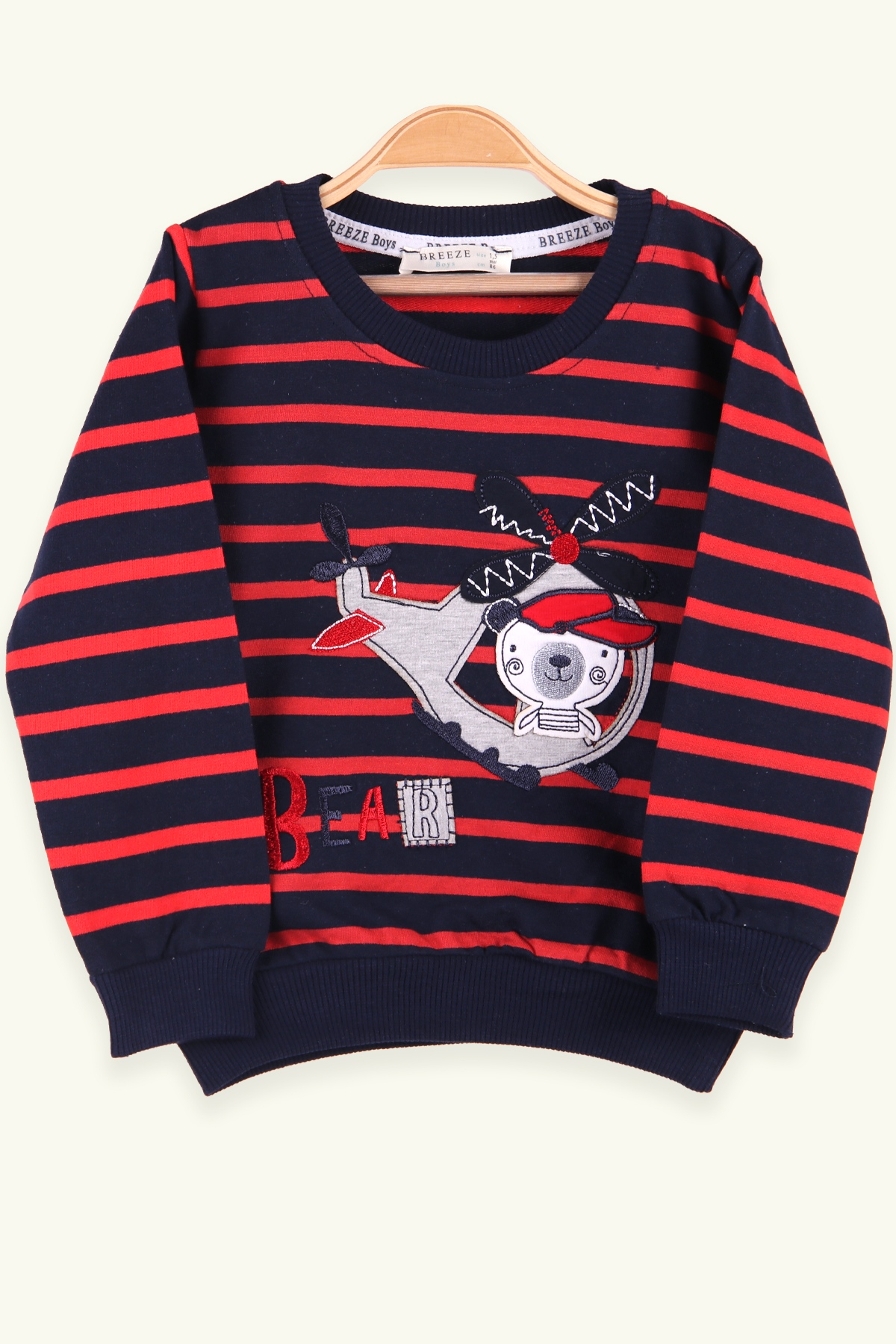 Breeze Erkek Çocuk Sweatshirt Ayıcıklı Lacivert (1.5-5 Yaş)