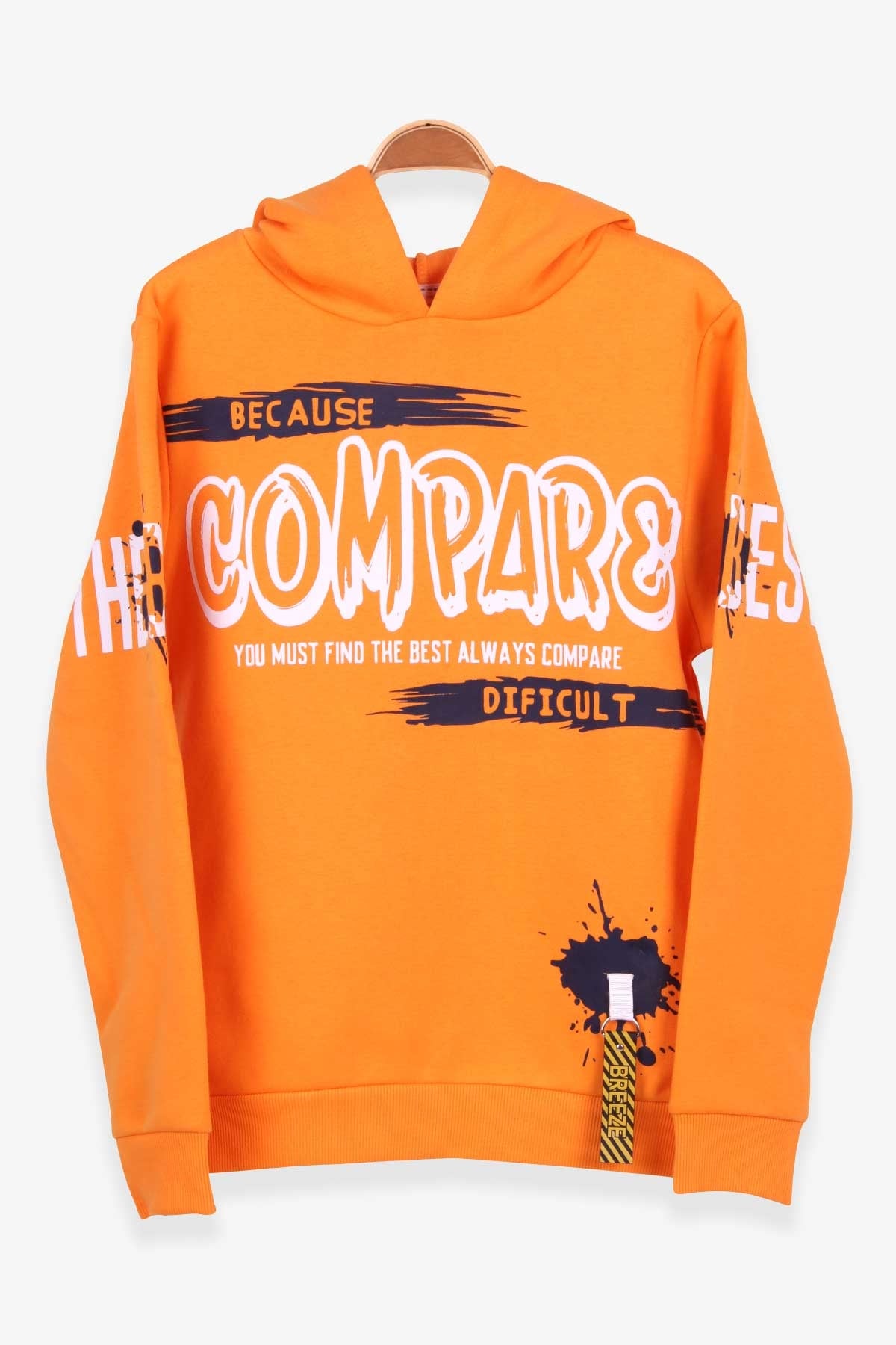 Breeze Erkek Çocuk Sweatshirt Baskılı Hardal Sarı (10-14 Yaş)