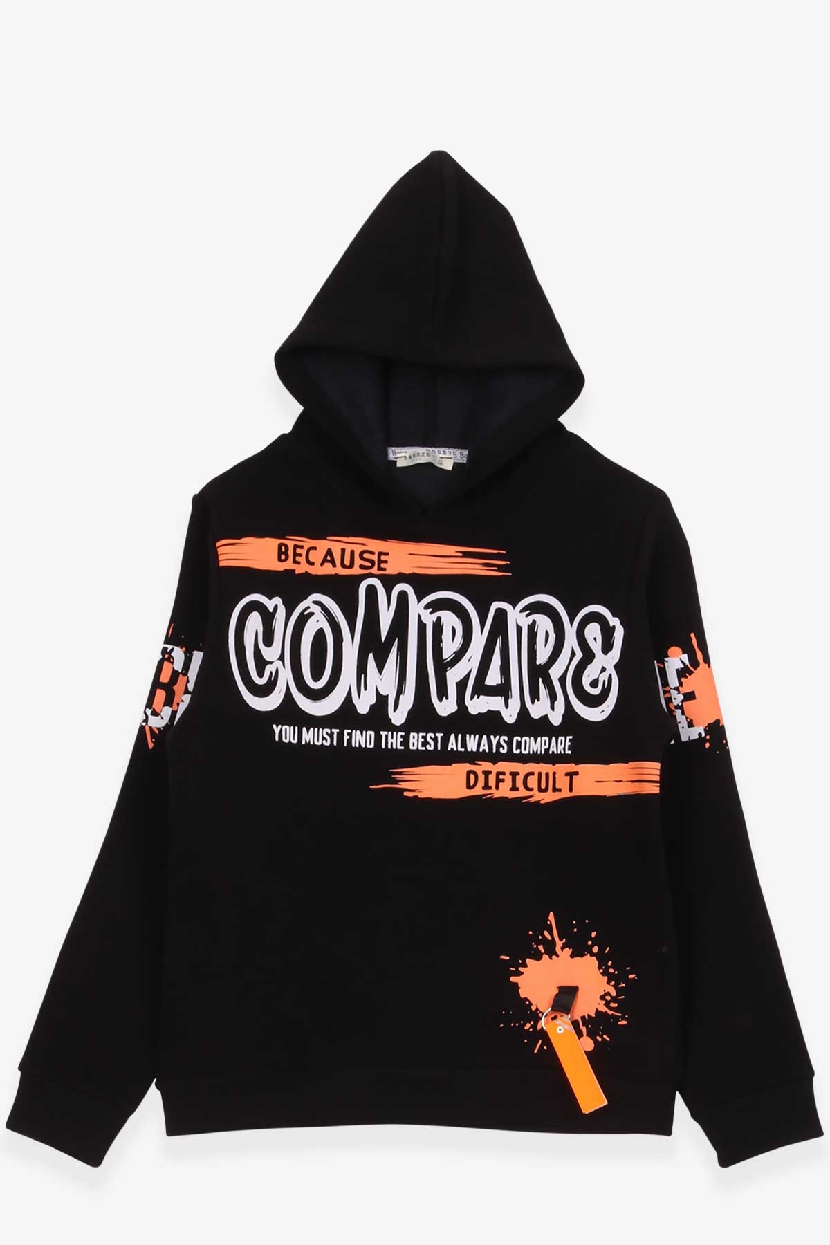 Breeze Erkek Çocuk Sweatshirt Baskılı Siyah (10-14 Yaş)