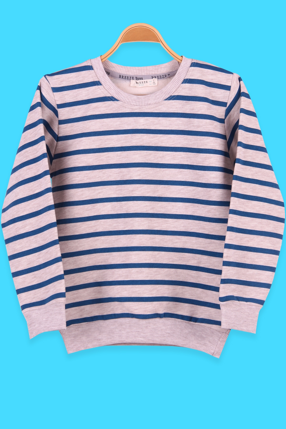 Breeze Erkek Çocuk Sweatshirt Baskılı Bej (5-10 Yaş)