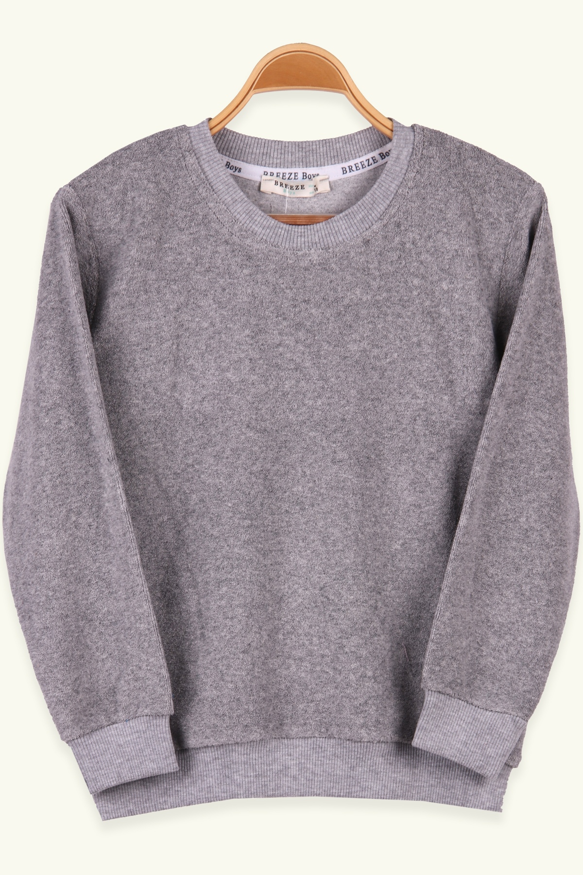 Breeze Erkek Çocuk Sweatshirt Baskılı Gri (5-10 Yaş)