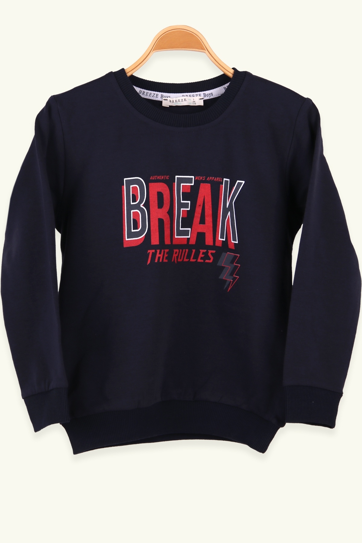 Breeze Erkek Çocuk Sweatshirt Baskılı Lacivert (5-10 Yaş)