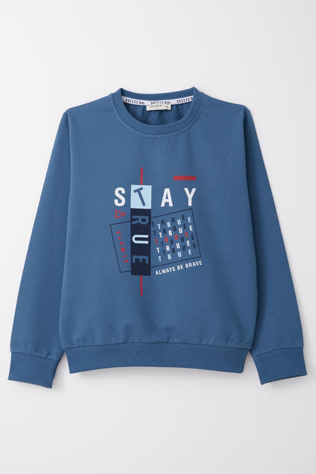 Breeze Erkek Çocuk Sweatshirt İndigo (4-8 Yaş)