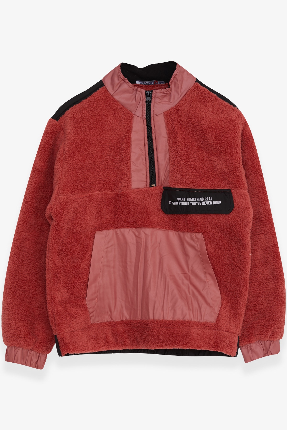 Breeze Erkek Çocuk Sweatshirt Kanguru Cepli Mercan (10-14 Yaş)