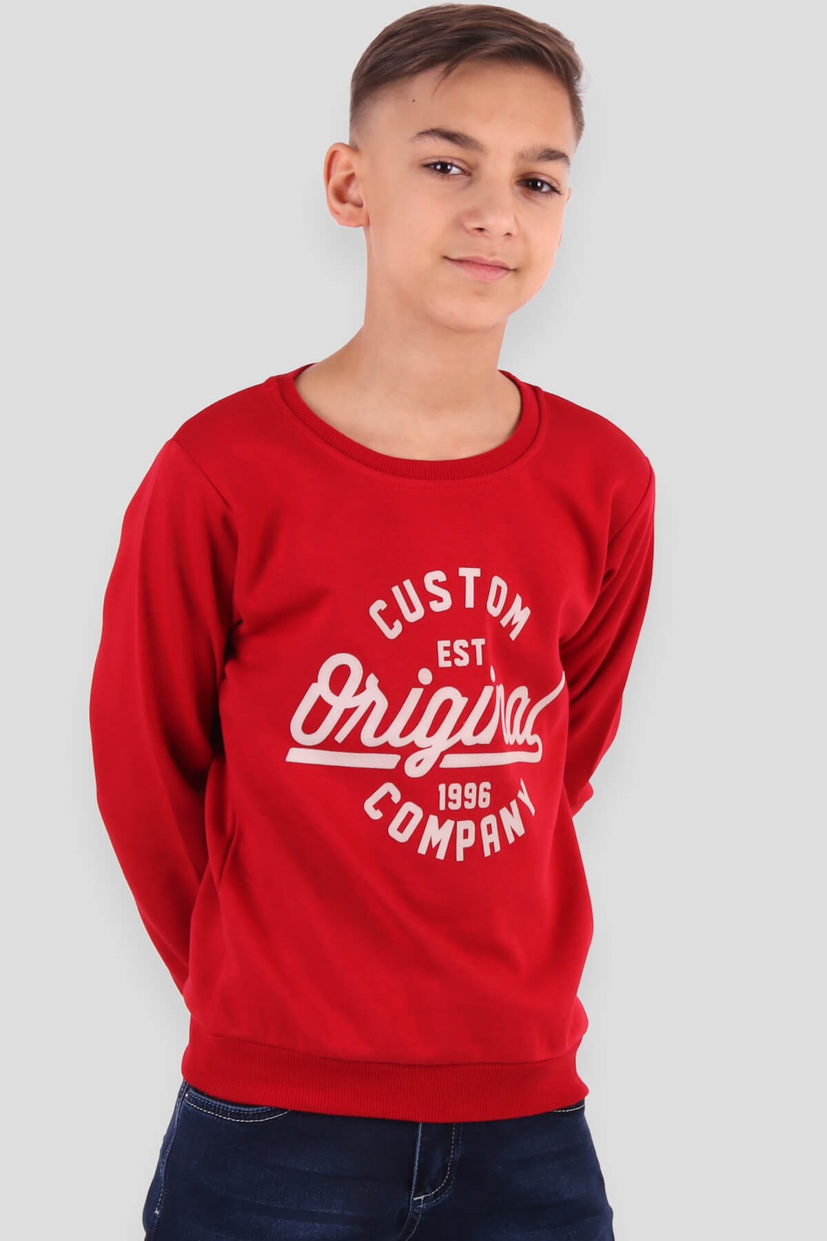 Breeze Erkek Çocuk Sweatshirt Kırmızı (8-14 Yaş)