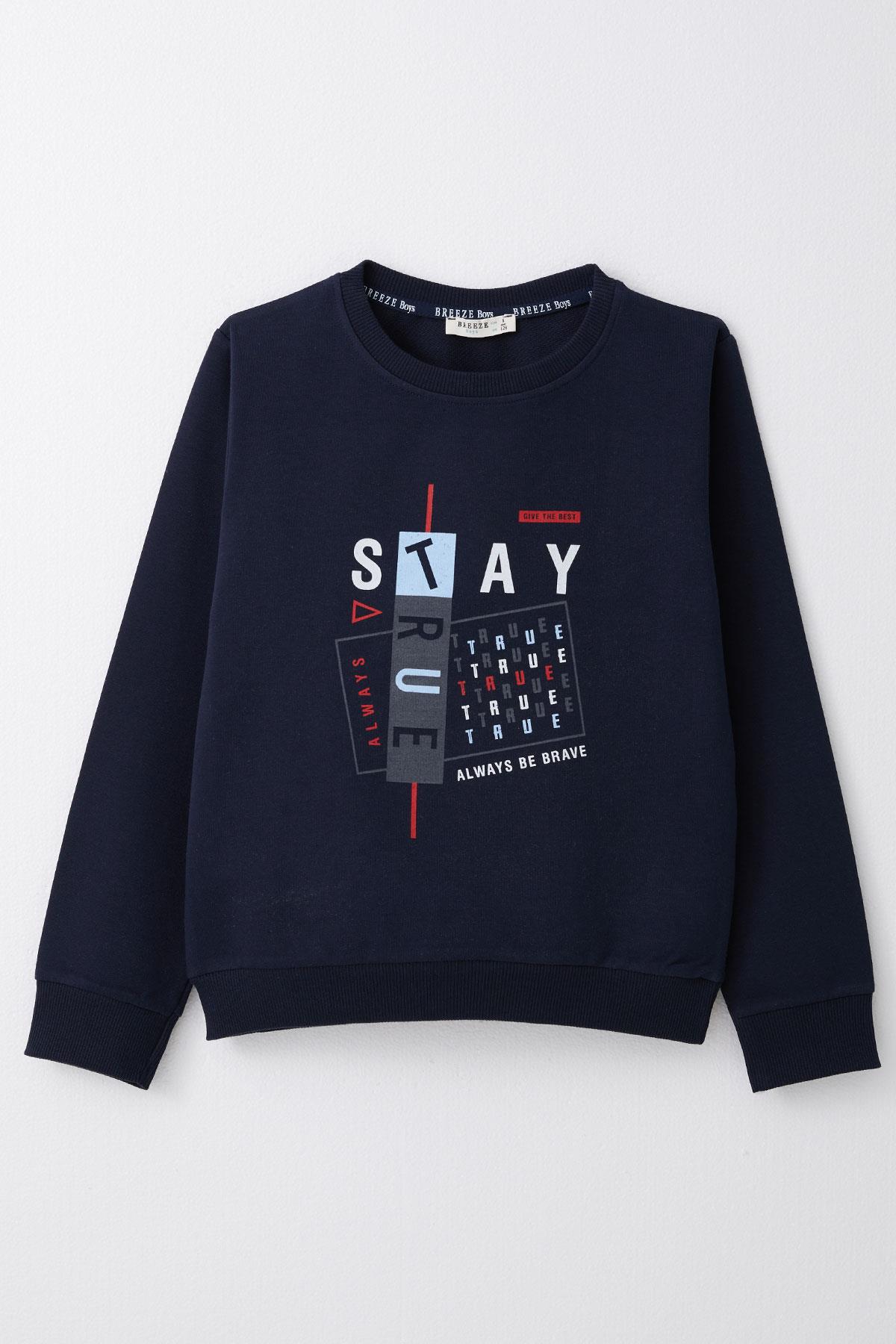 Breeze Erkek Çocuk Sweatshirt Lacivert (4-8 Yaş)