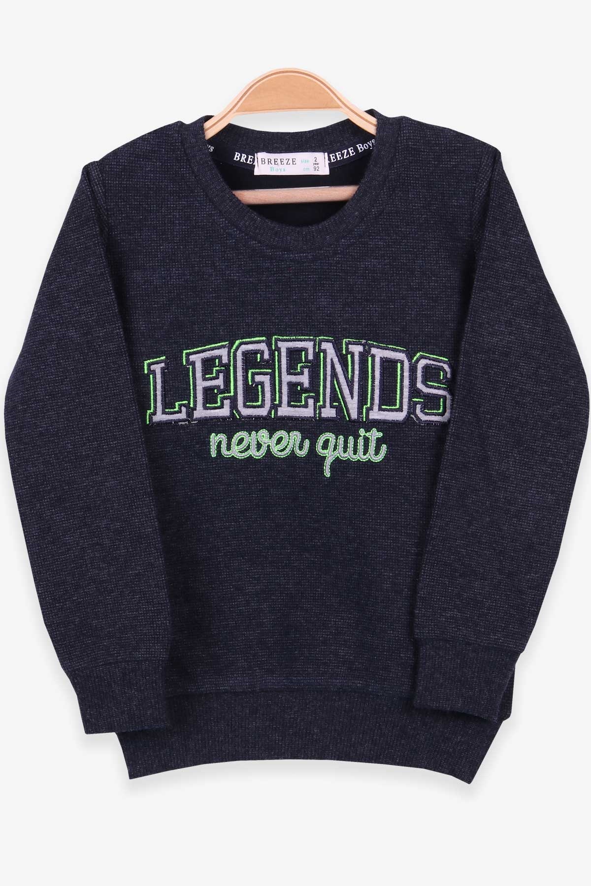 Breeze Erkek Çocuk Sweatshirt Nakışlı Lacivert (8-14 Yaş)
