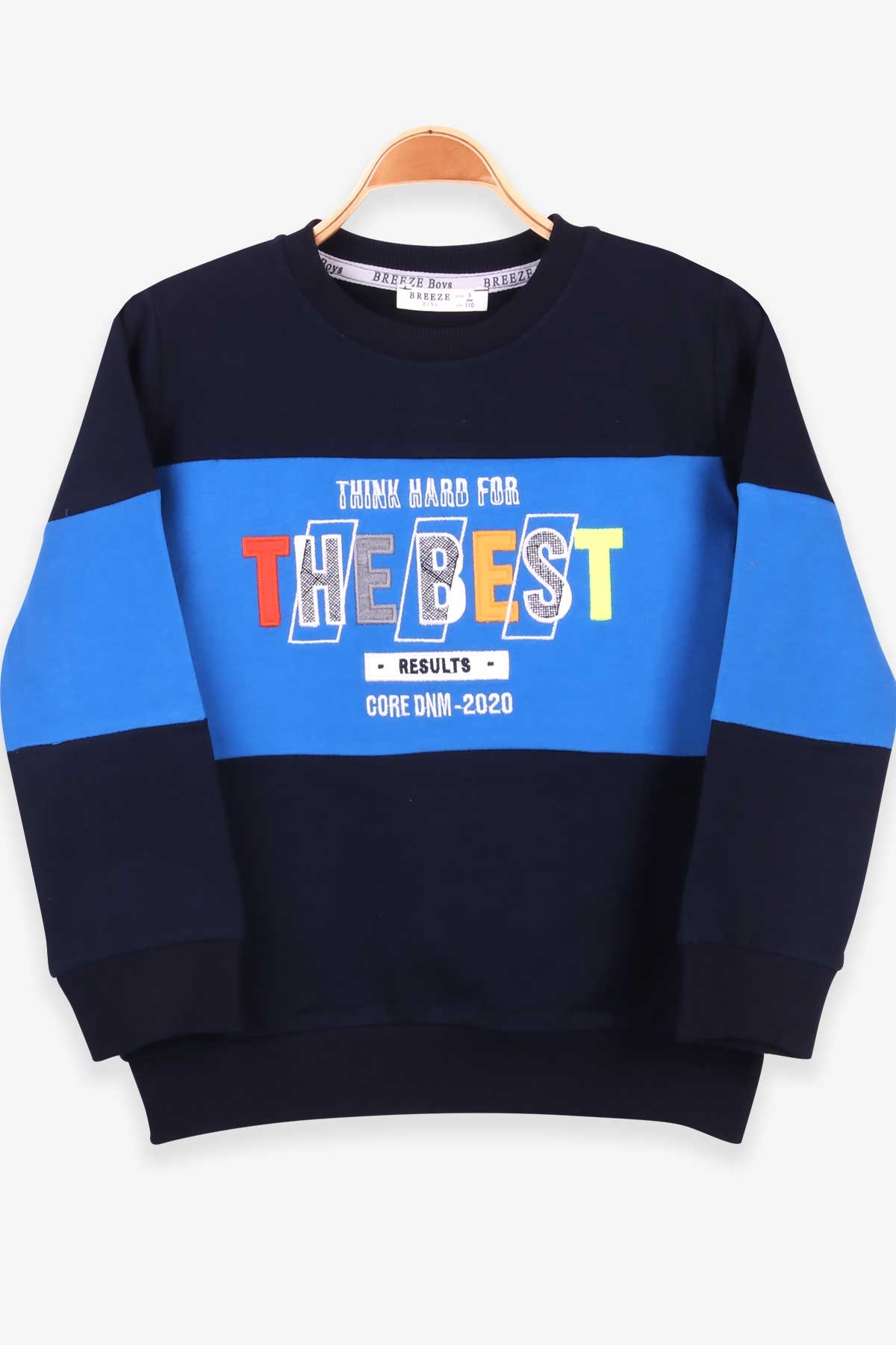 Breeze Erkek Çocuk Sweatshirt Nakışlı Lacivert (5-10 Yaş)