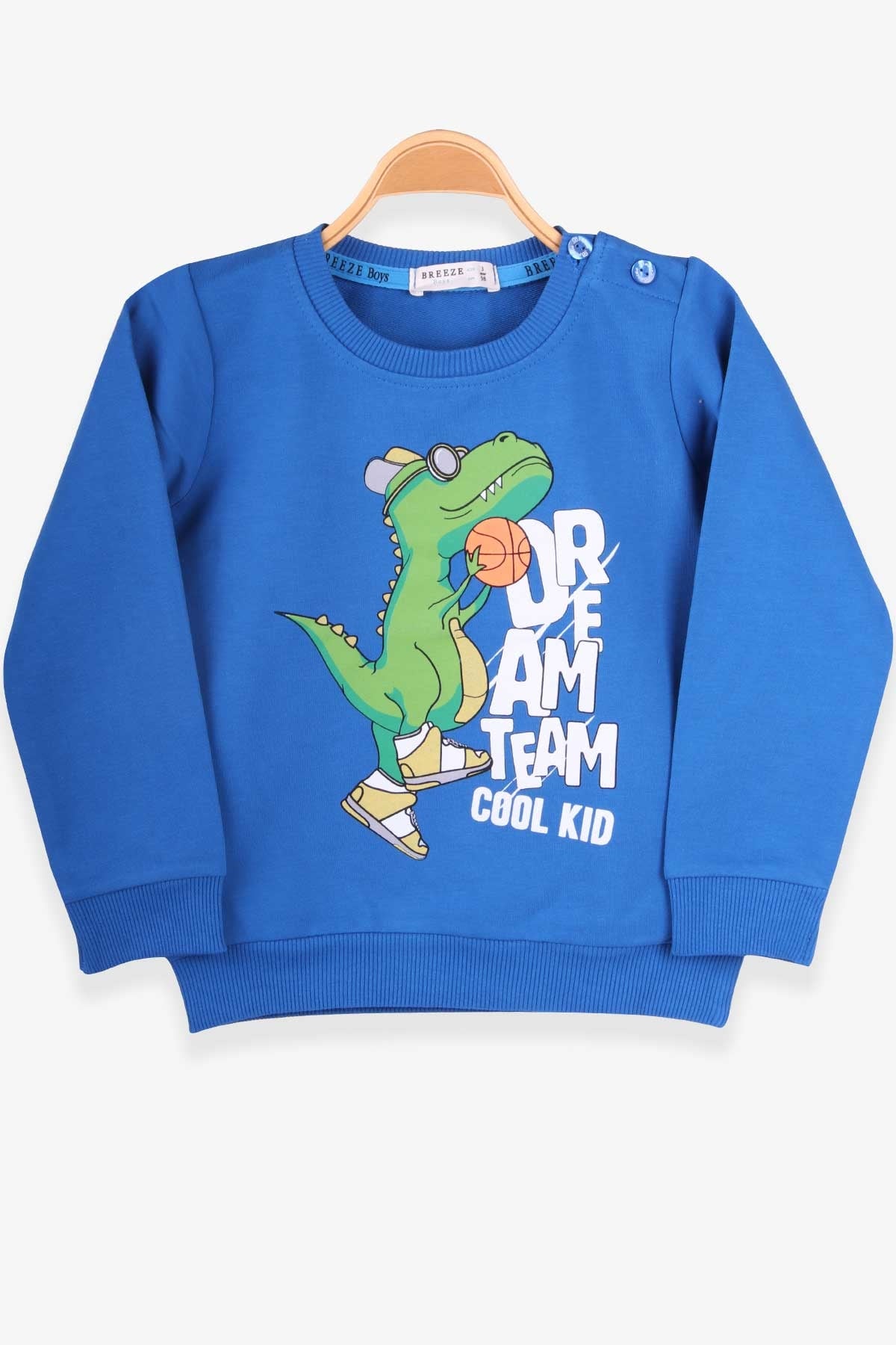 Breeze Erkek Çocuk Sweatshirt Saks Mavisi (1.5-5 Yaş)