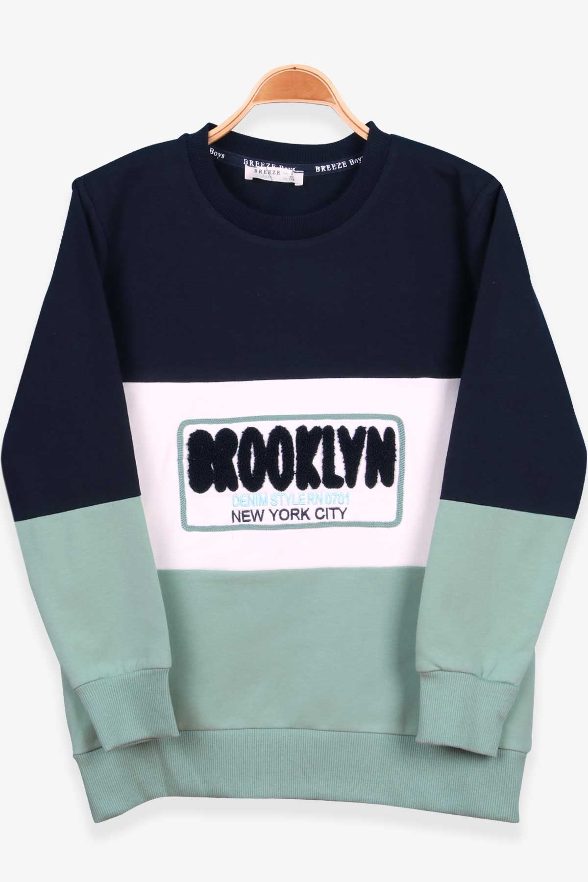 Breeze Erkek Çocuk Sweatshirt Süzene Nakışlı Lacivert (8-14 Yaş)