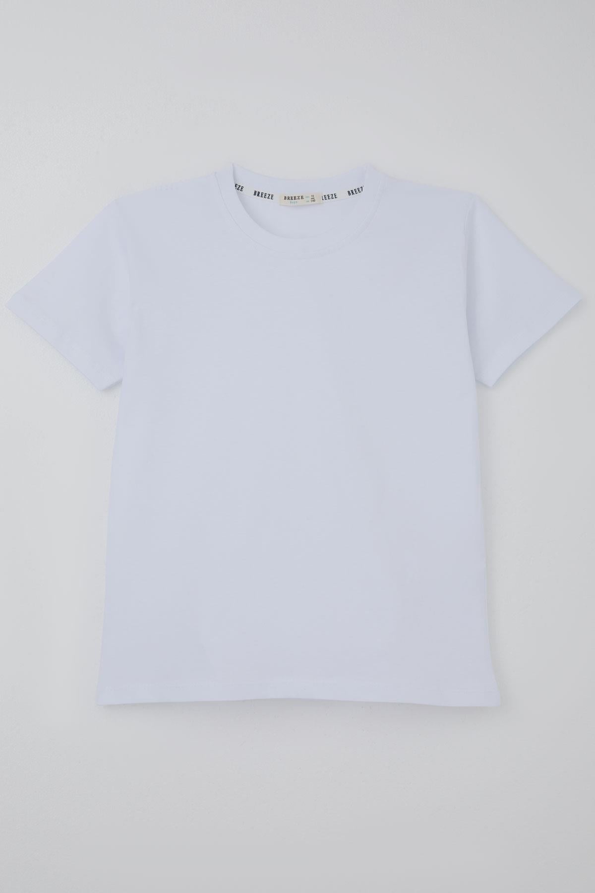Breeze Erkek Çocuk Tişört Basic Beyaz (9-14 Yaş)