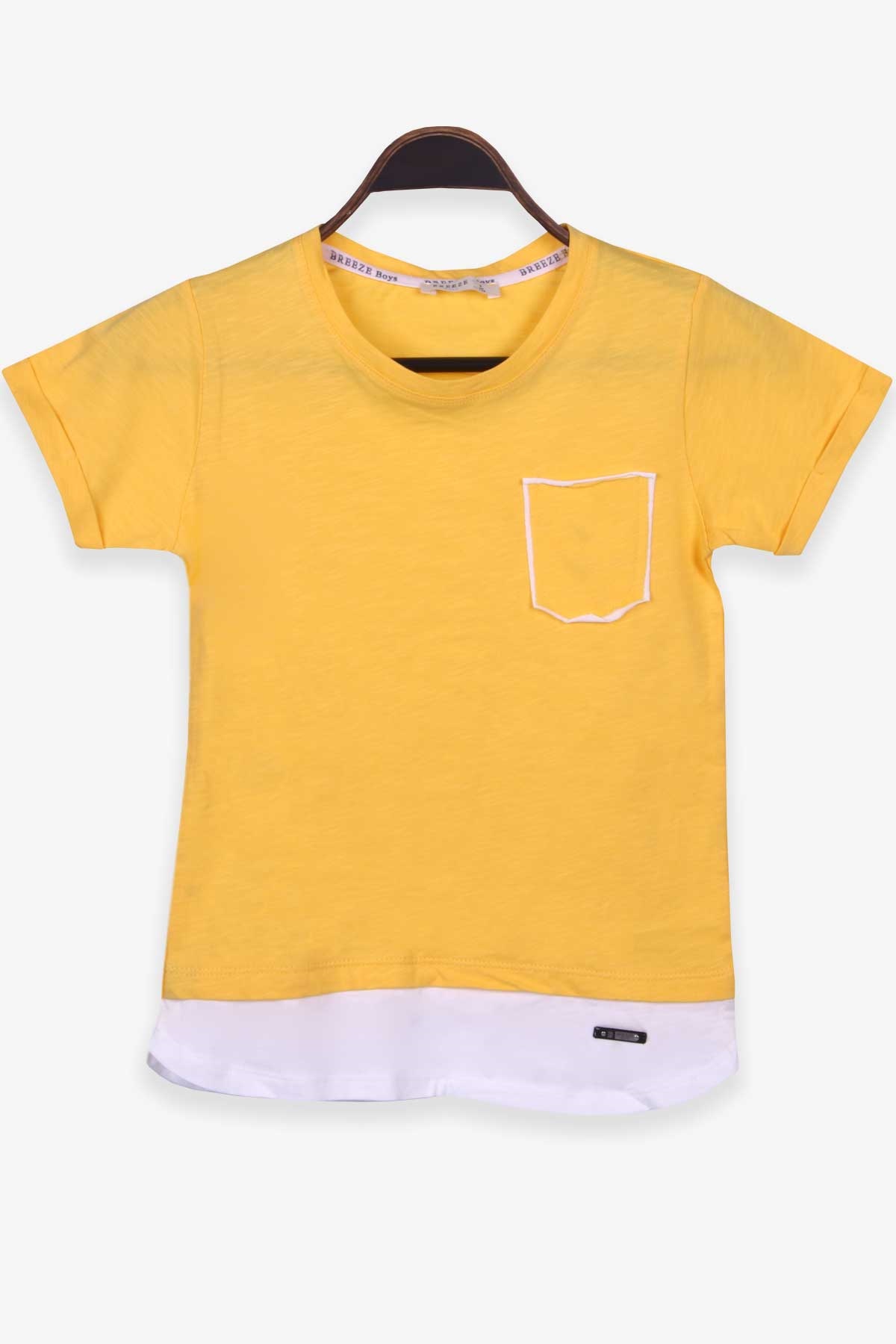 Breeze Erkek Çocuk Tişört Basic Sarı (8-14 Yaş)