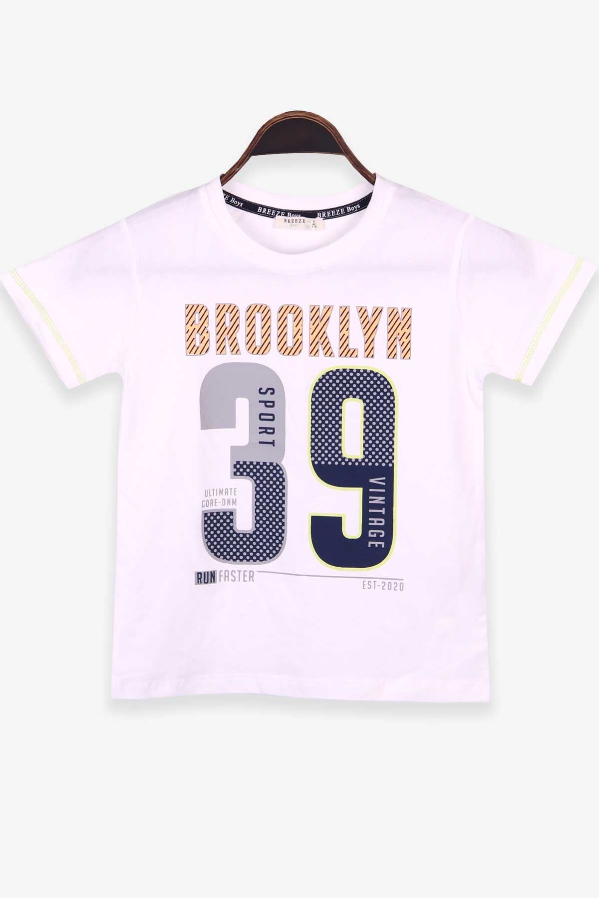Breeze Erkek Çocuk Tişört Baskılı Beyaz (6-12 Yaş)