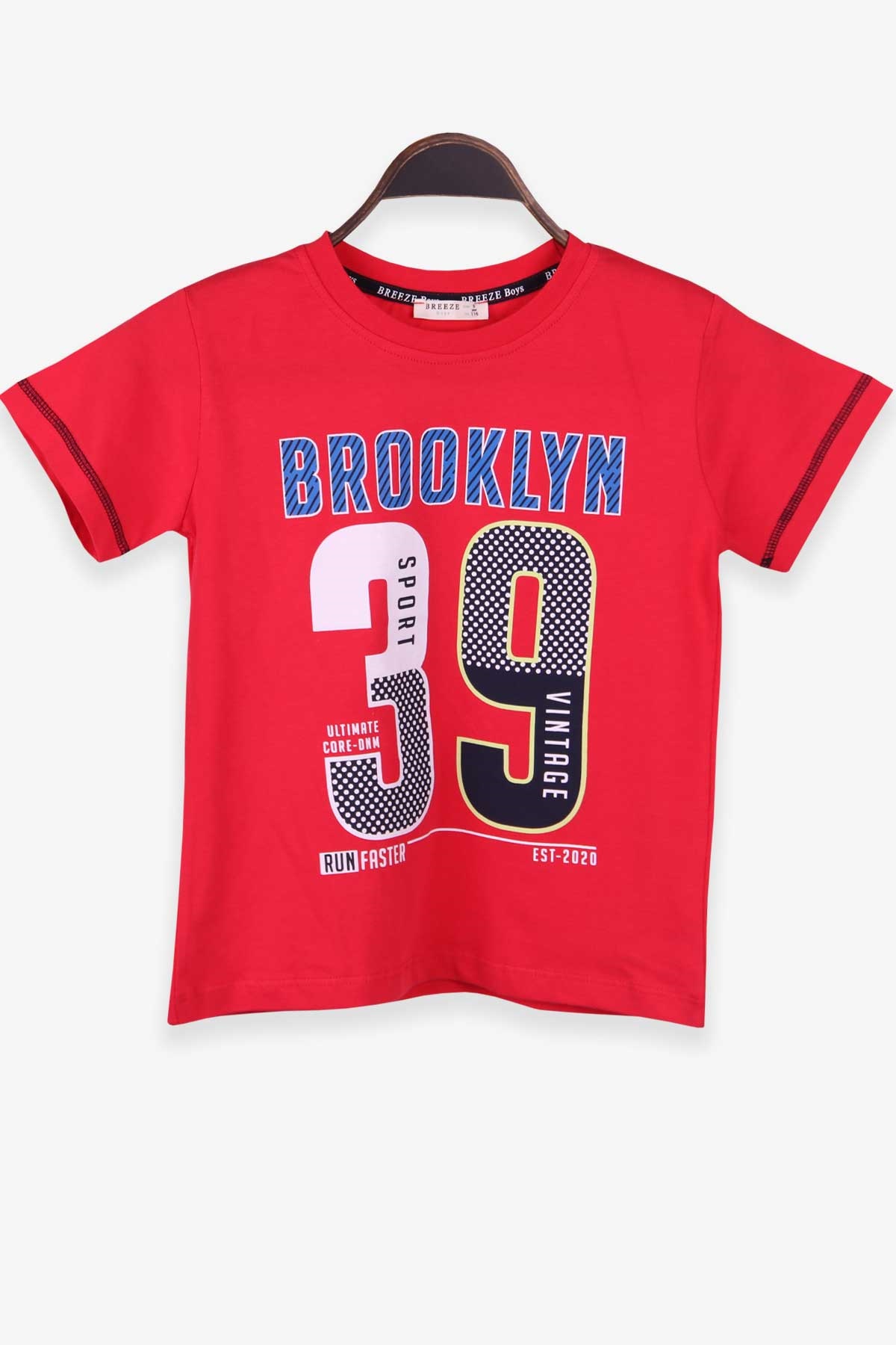 Breeze Erkek Çocuk Tişört Baskılı Kırmızı (6-12 Yaş)