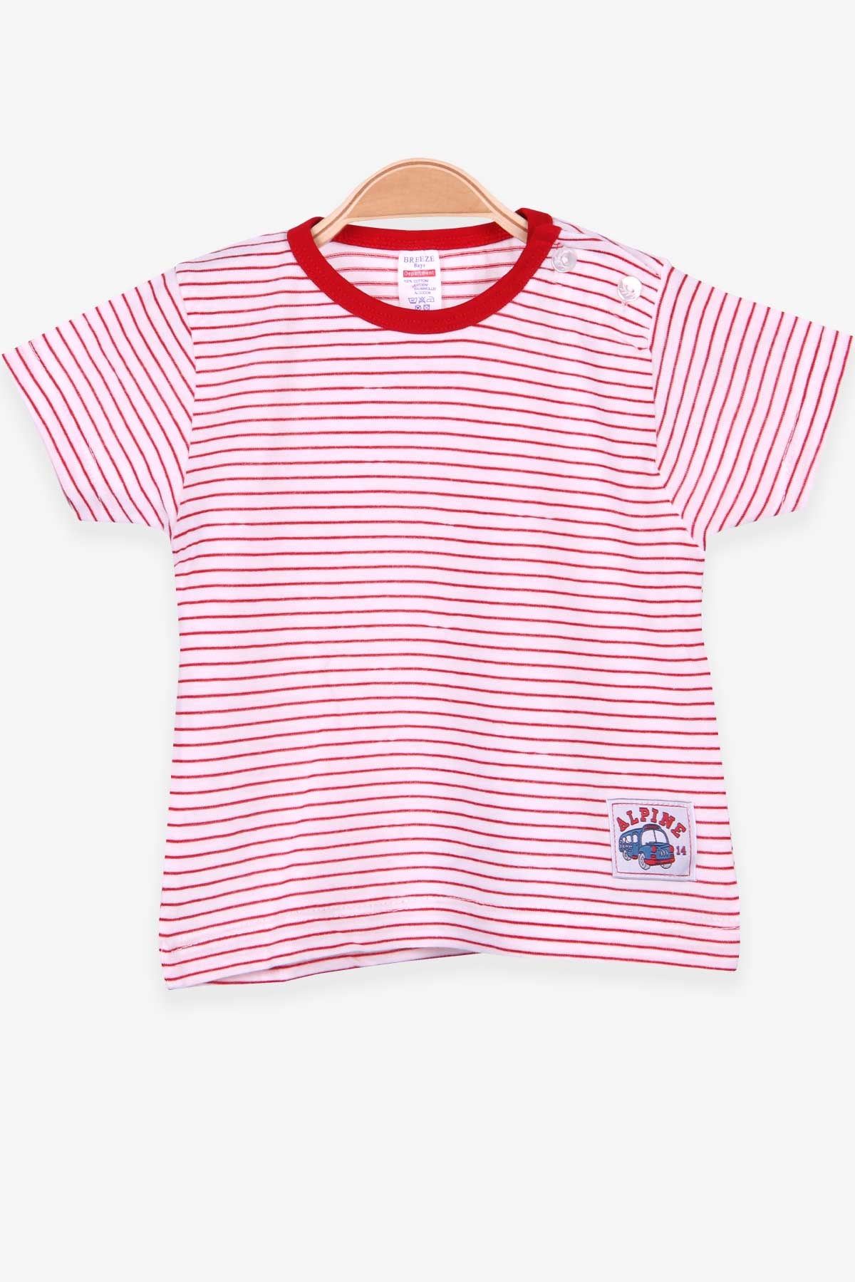 Breeze Erkek Çocuk Tişört Patlı Çizgili Ekru (1-4 Yaş)