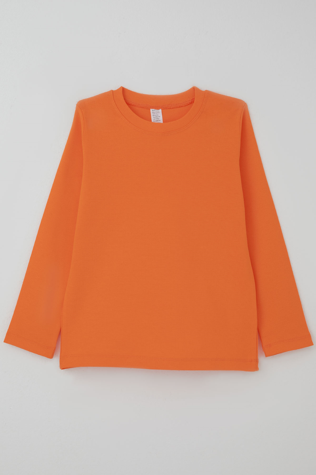 Breeze Erkek Çocuk Uzun Kollu Tişört Basic Turuncu (4-8 Yaş)